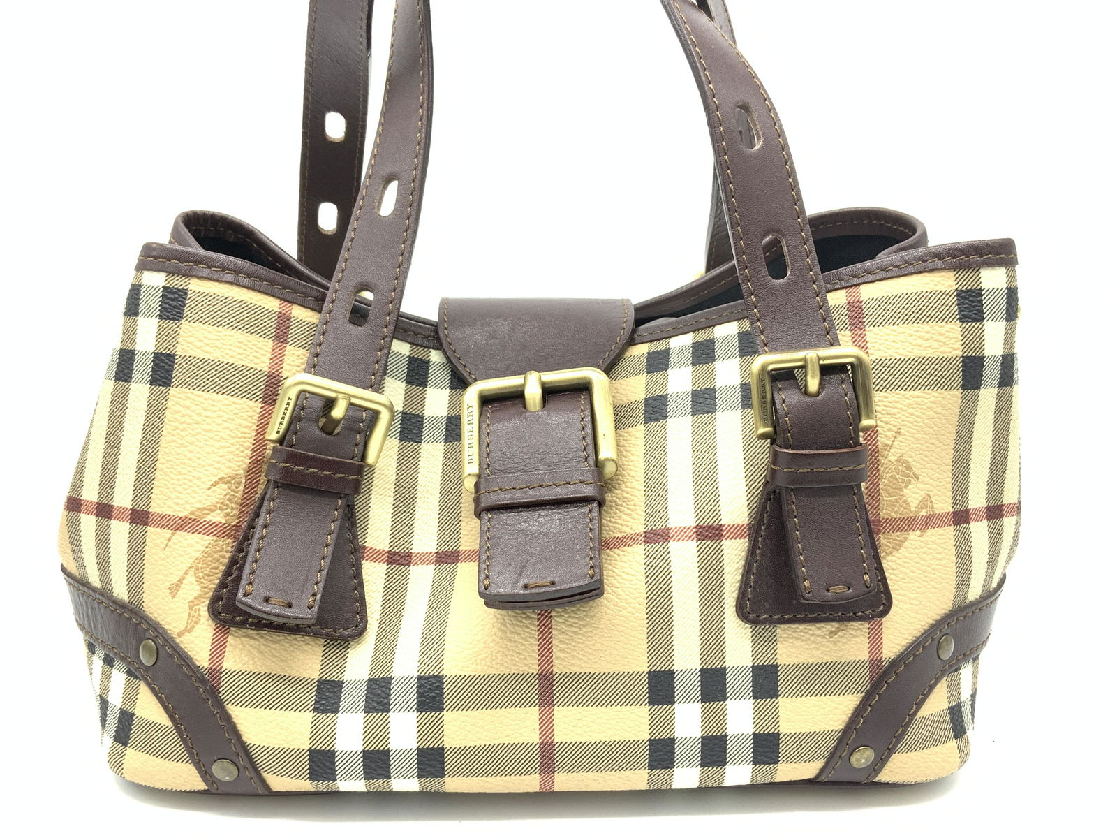 Authentic BURBERRY Equestrian Nova Check Purse (1 of 13)