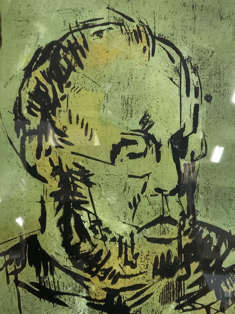 SWIETLAN KRACZYNA Signed Woodcut Portrait (1 of 8)