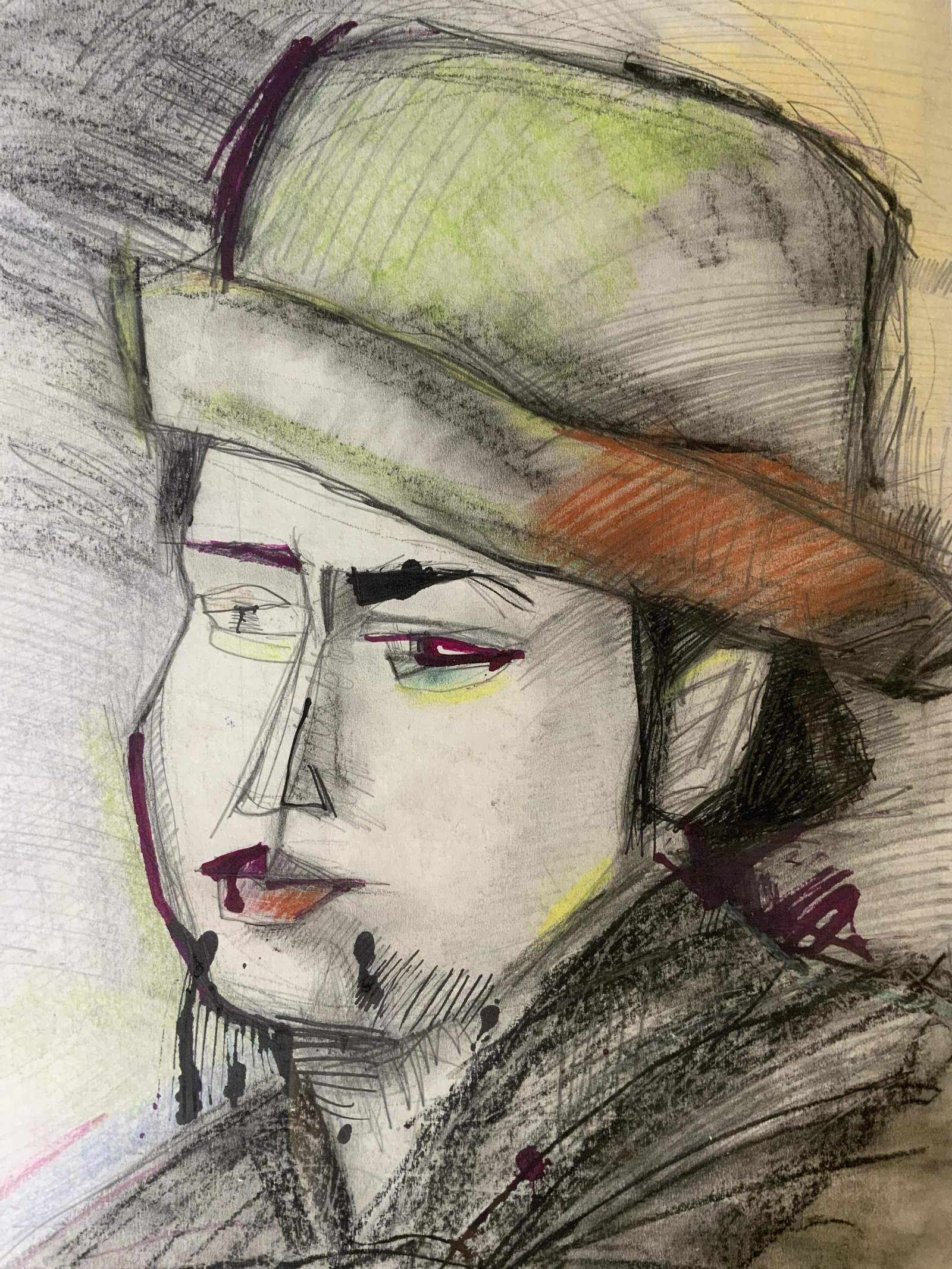 Signed Drawing Attributed To BENJAMIN PALENCIA (1 of 8)
