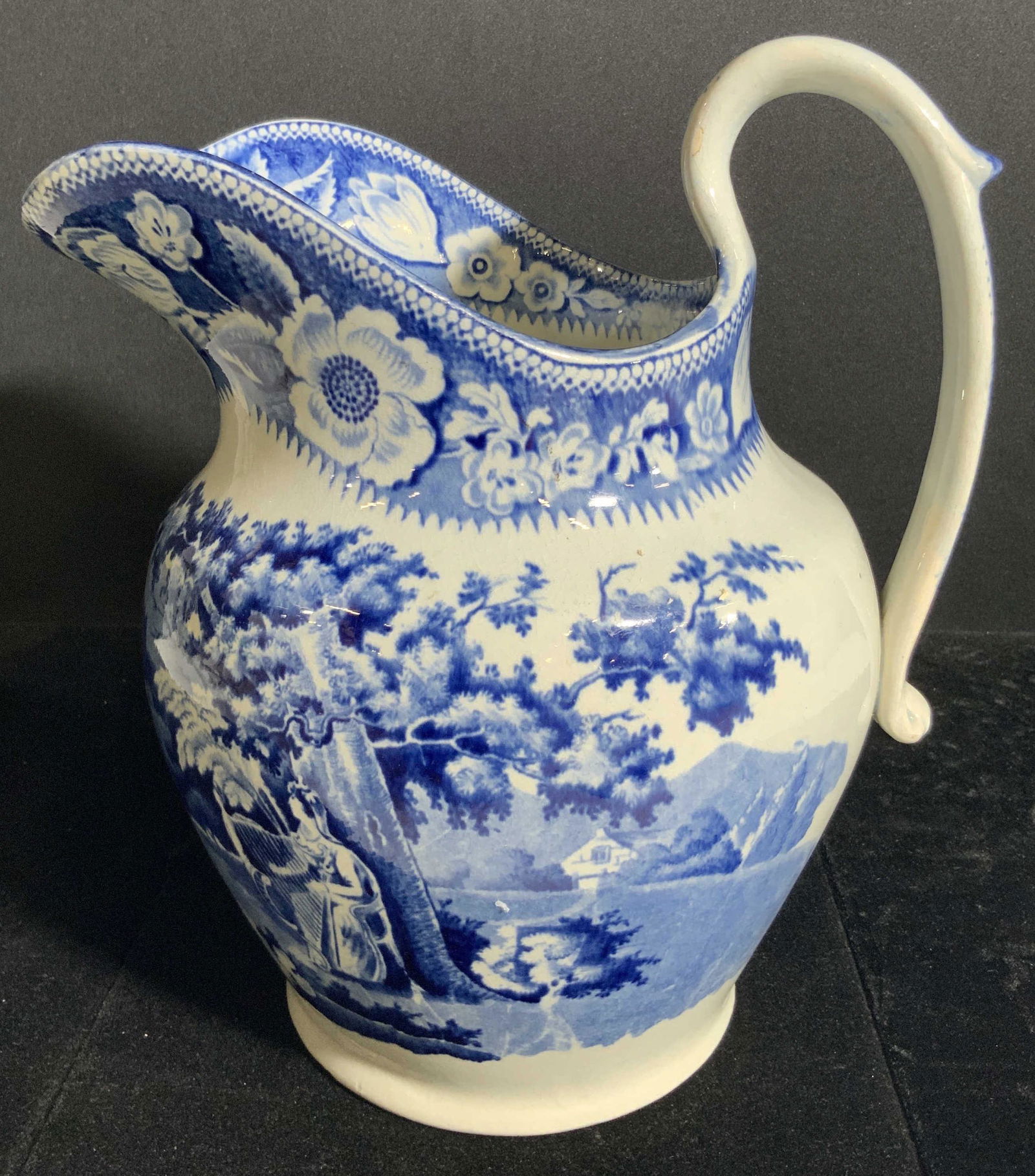 Vintage Collectible Blue & White Ceramic Pitcher (1 of 14)