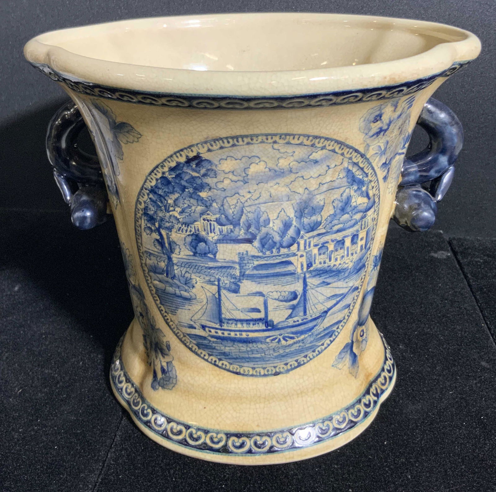 Vintage Hand Painted Twin Handled Ceramic Vase (1 of 13)