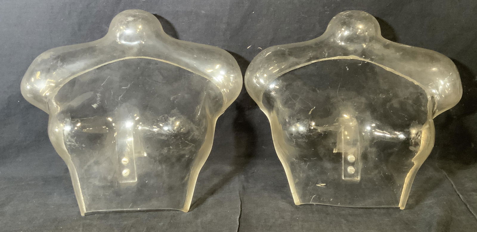 Pair Acrylic Female Bust Sculptural Mounts (1 of 9)