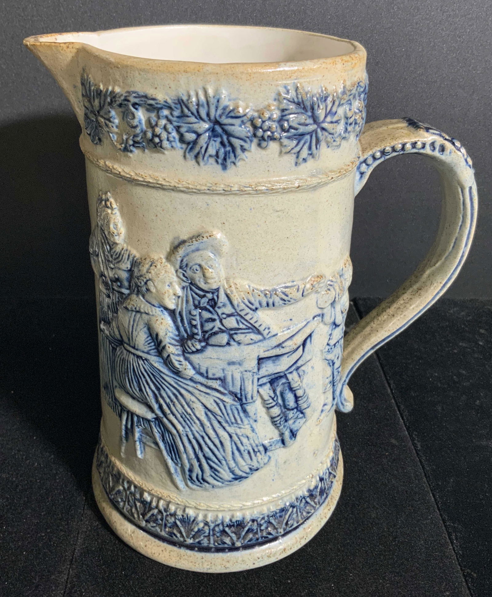 Collectible Antique Salt Glazed Ceramic Pitcher (1 of 14)