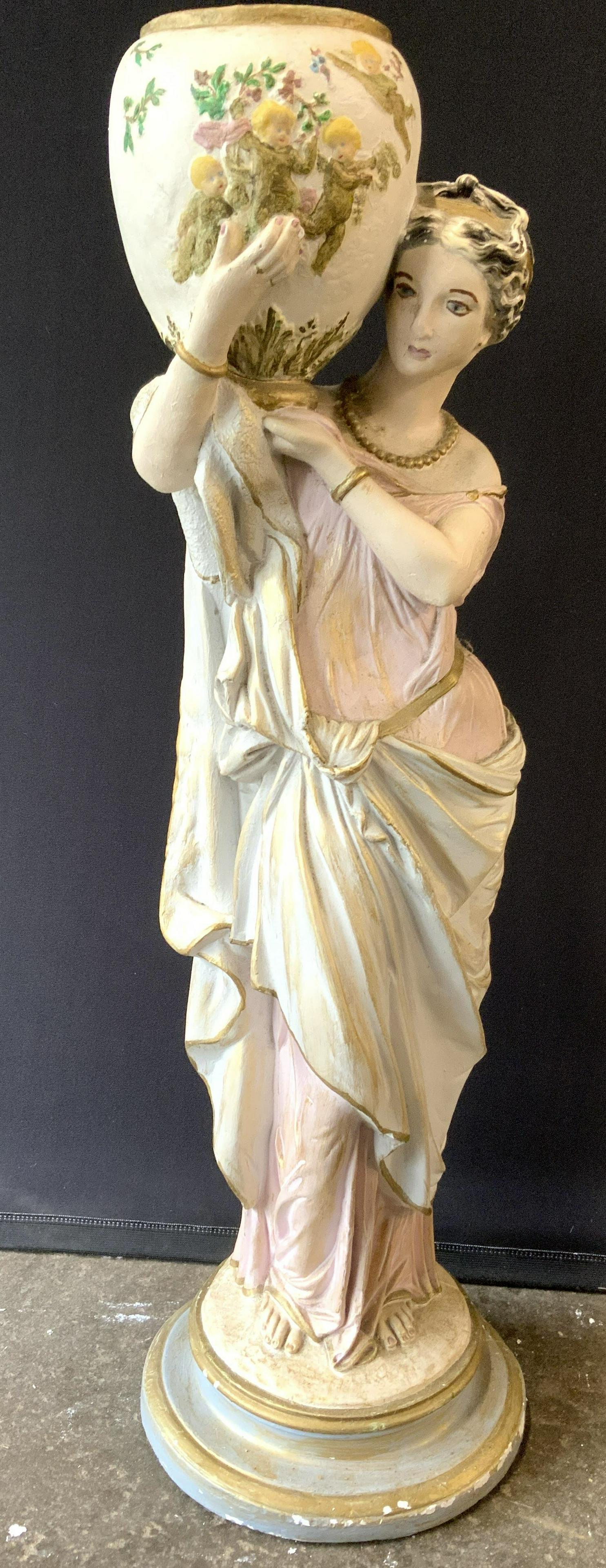 Female Figure Garden Statuary Holding Urn (1 of 10)