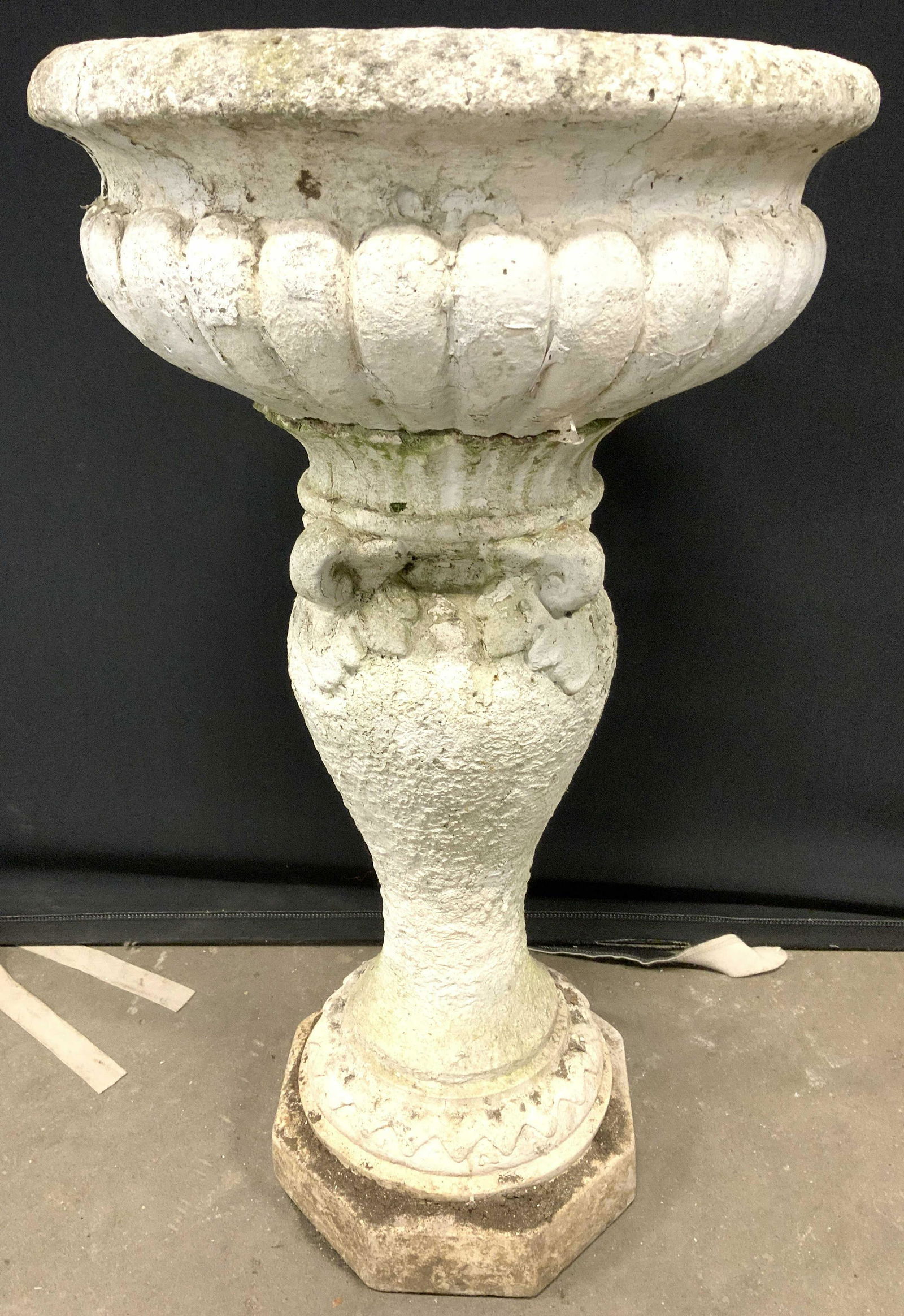 Outdoor Pedestaled Cement Planter Garden Statuary (1 of 9)