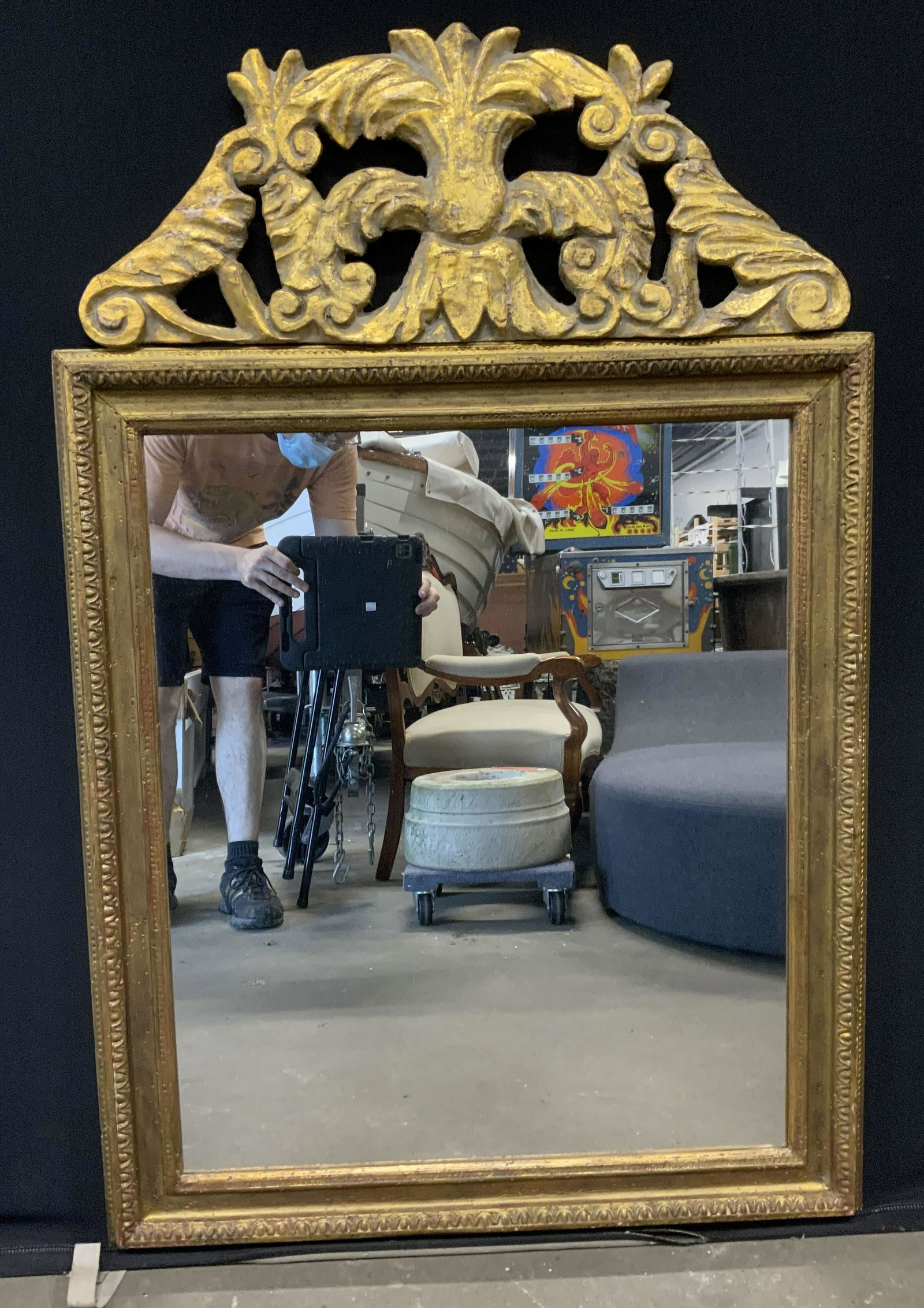 Antique Gilt Frame Wall Mirror (1 of 13)