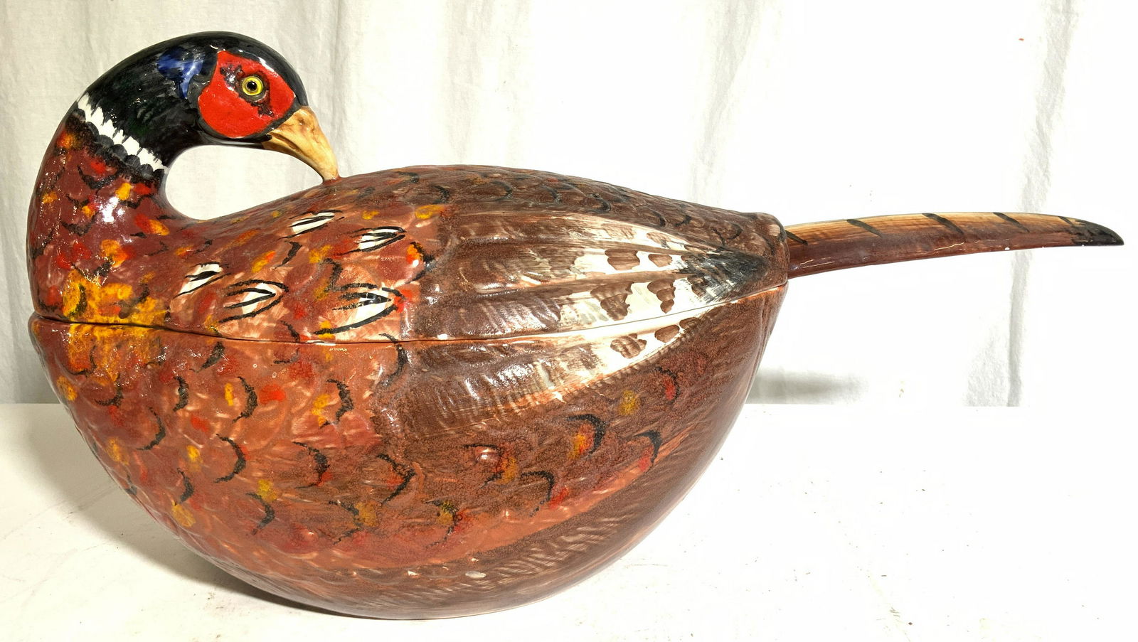 MANCER Italian Pheasant Tureen W Ladle (1 of 10)