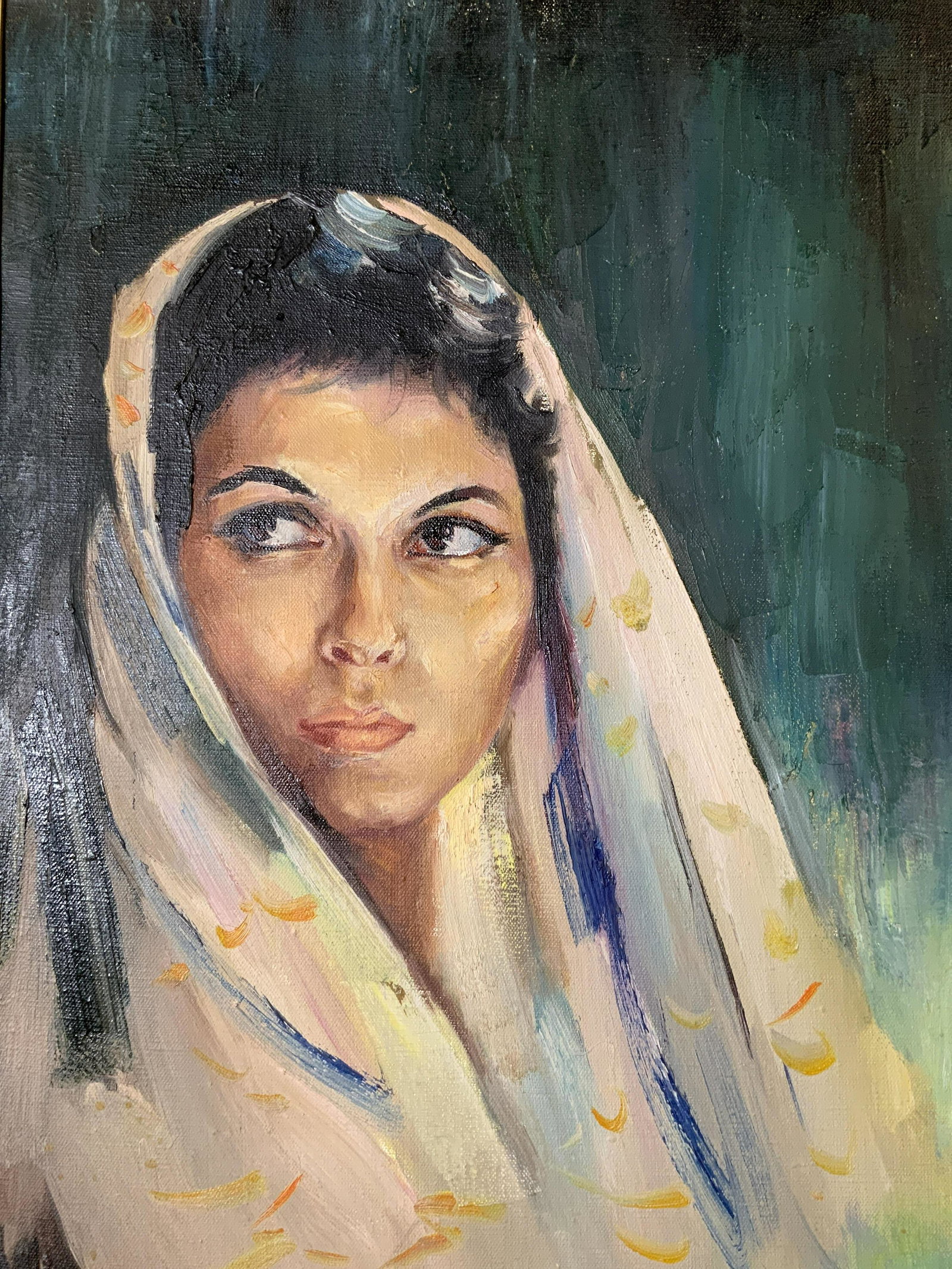 SANDU LIBERMAN Signed Oil Painting, Young Woman (1 of 10)