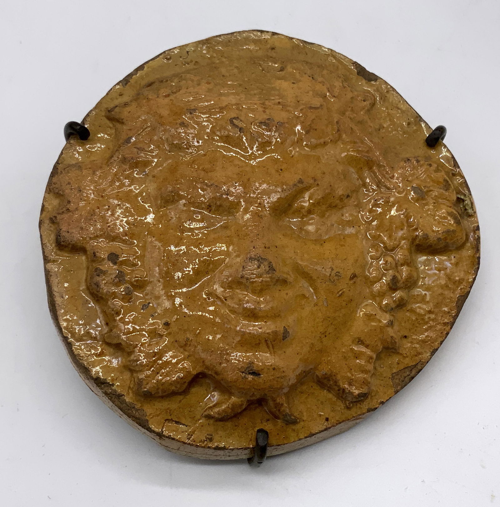 Antique Ceramic Portrait Tile (1 of 6)