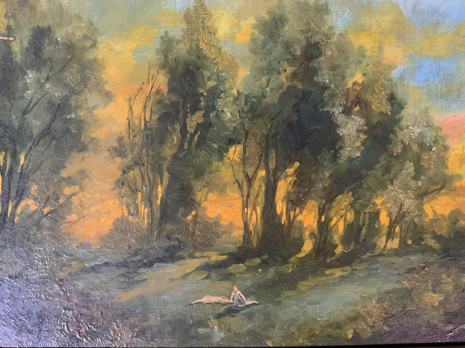 Signed Oil Painting Attributed to JOHN LA FARGE (1 of 11)