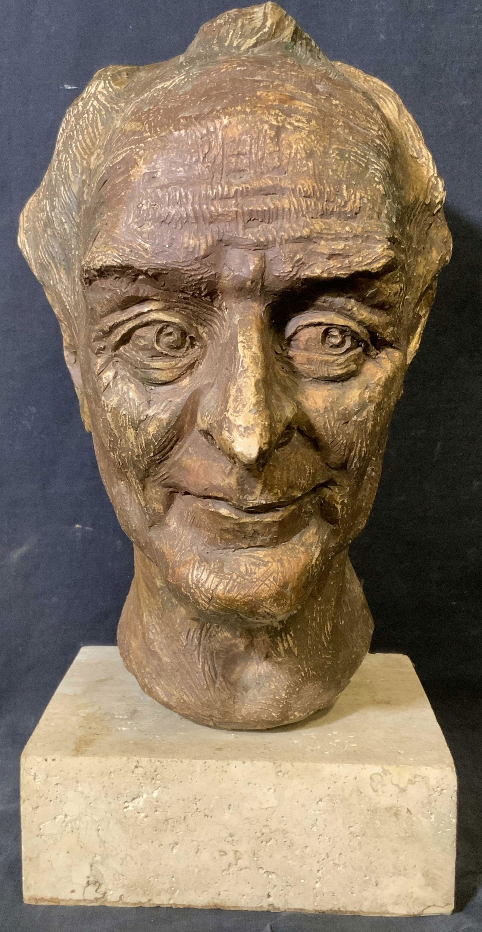 A.PADAVANO Signed Ceramic Male Bust (1 of 8)
