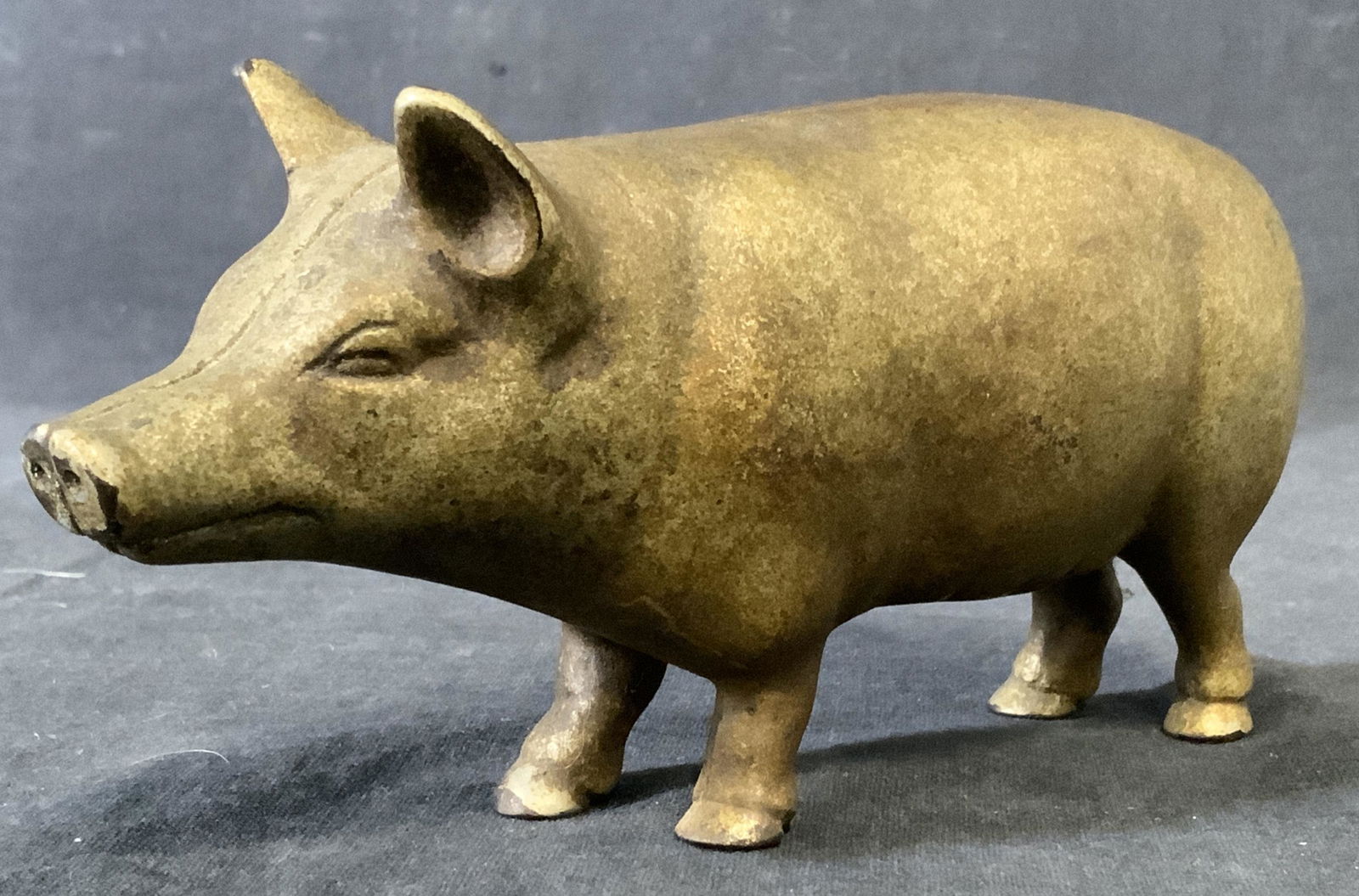 Antique Metal Pig Cigar Cutter