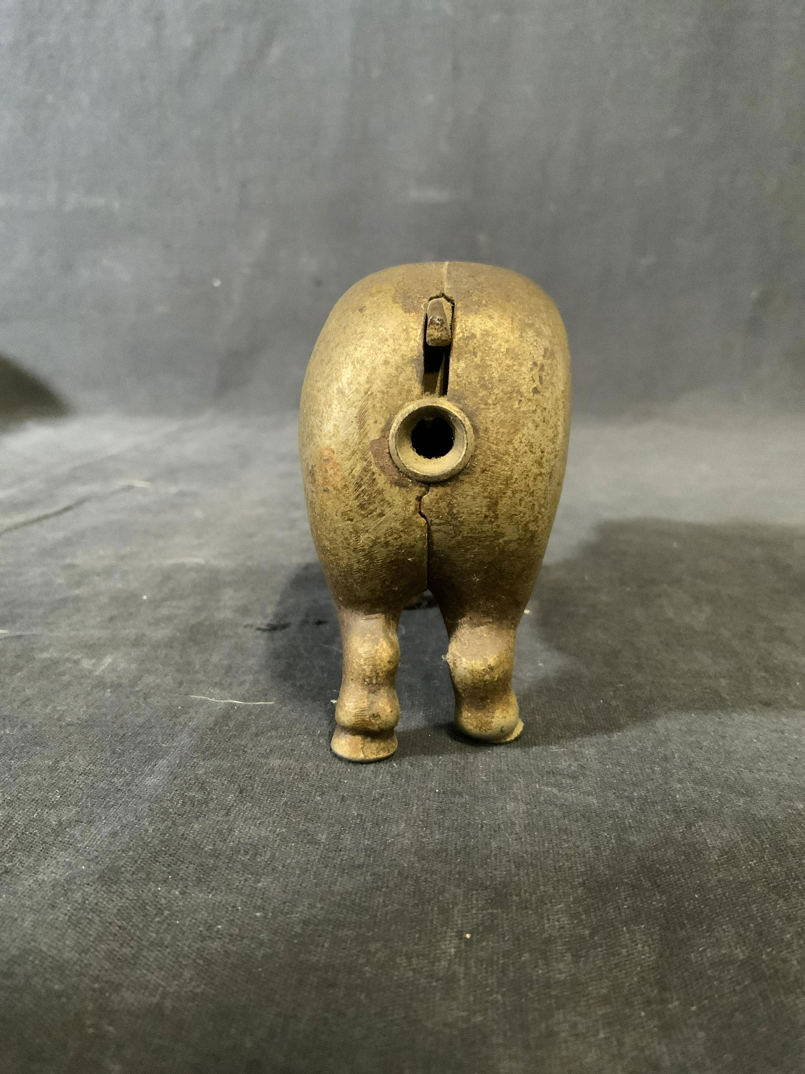 Antique Metal Pig Cigar Cutter - 5