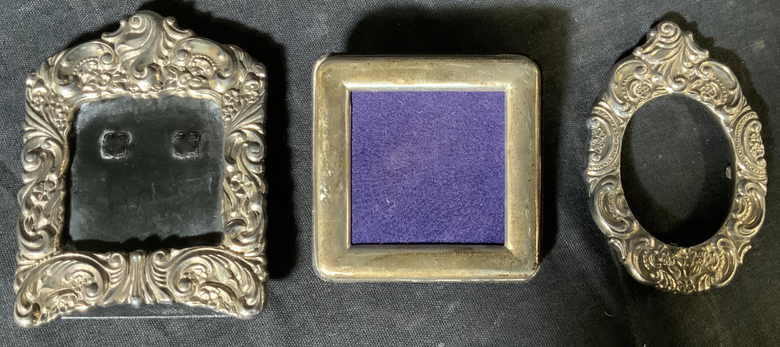 Lot 3 Sterling & Silver Plated Picture Frames (1 of 7)