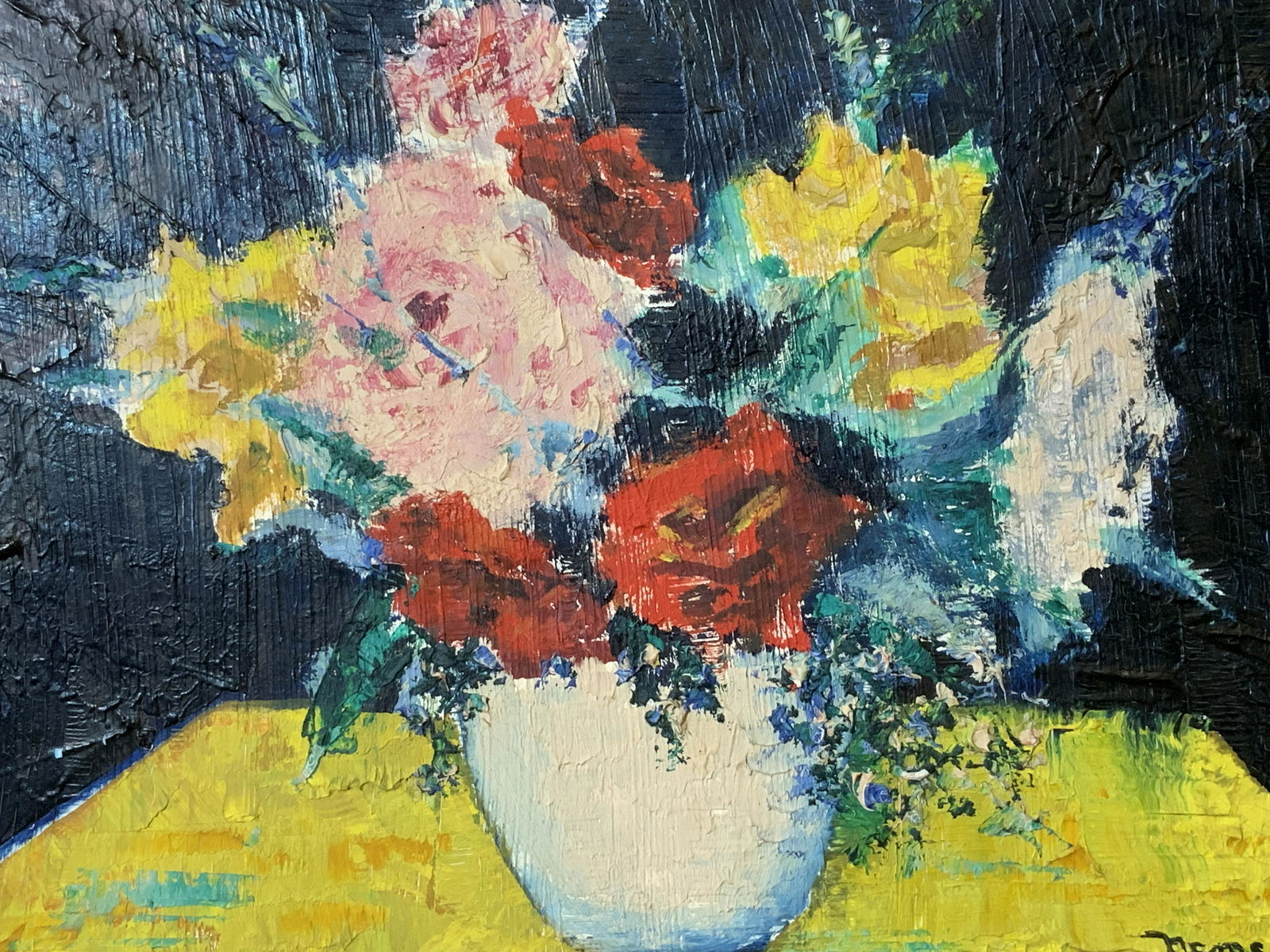 DAVID NEMEROV Signed Oil on Board: David Nemerov (20th Century Post-War Artist) Oil on Board Sprite David Nemerov signed oil on board, signature to the lowe r right corner reads ‘Nemerov’, plaque to lower border reads ‘Sprite By