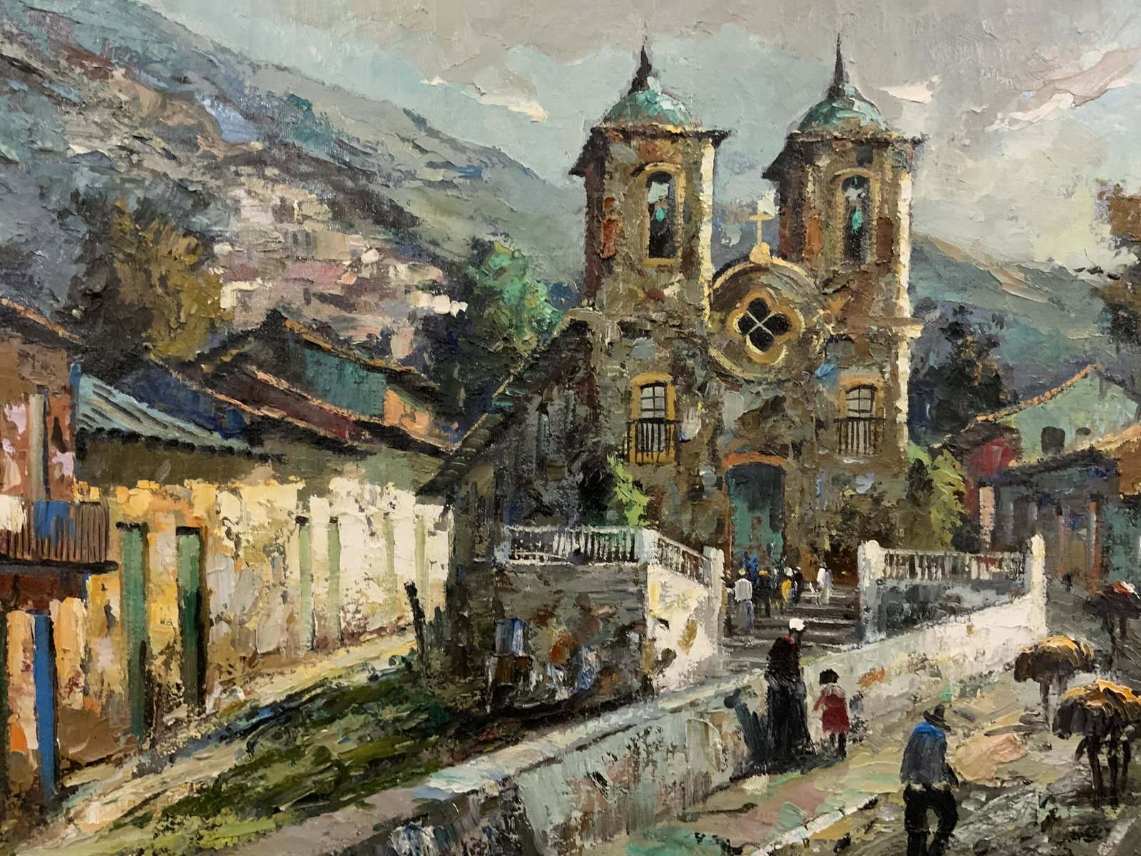 DURVAL PEREIRA Signed Oil Painting 1971 (1 of 10)