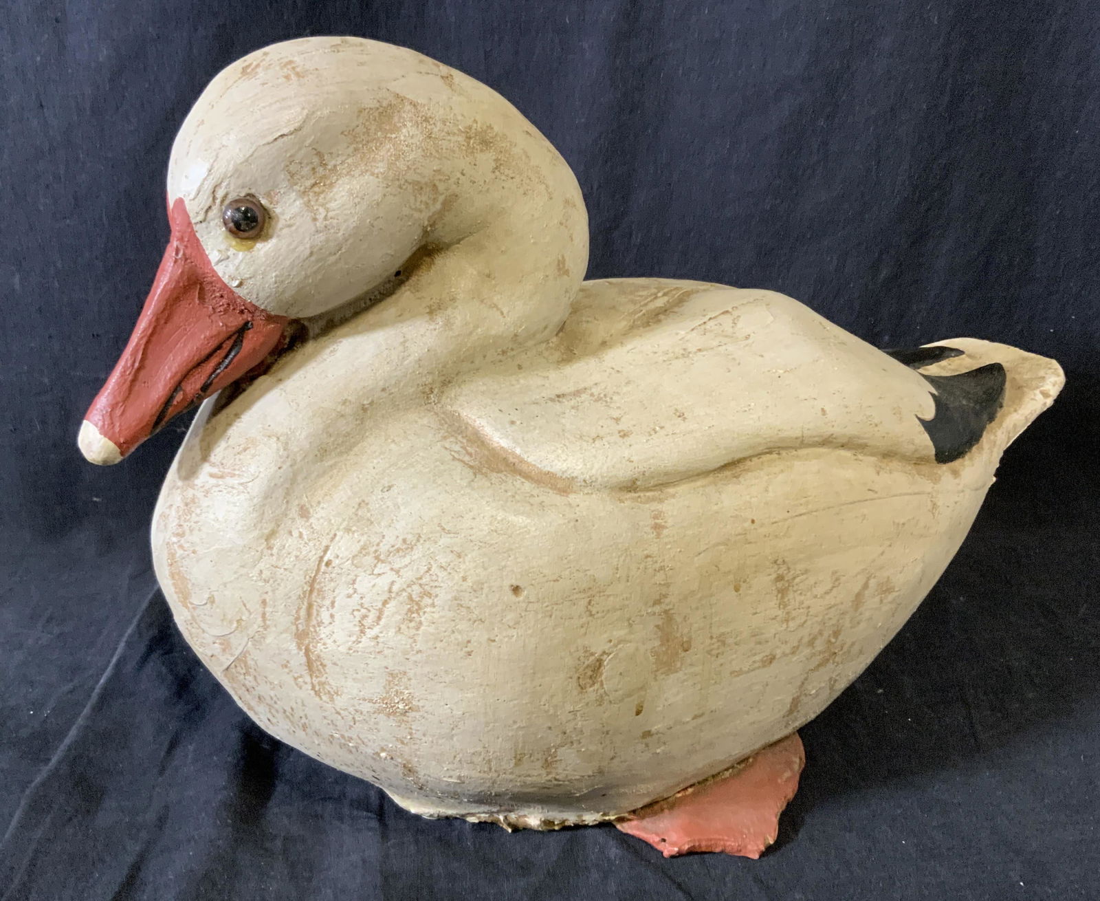 Vintage Composite Snow Goose Sculpture (1 of 8)