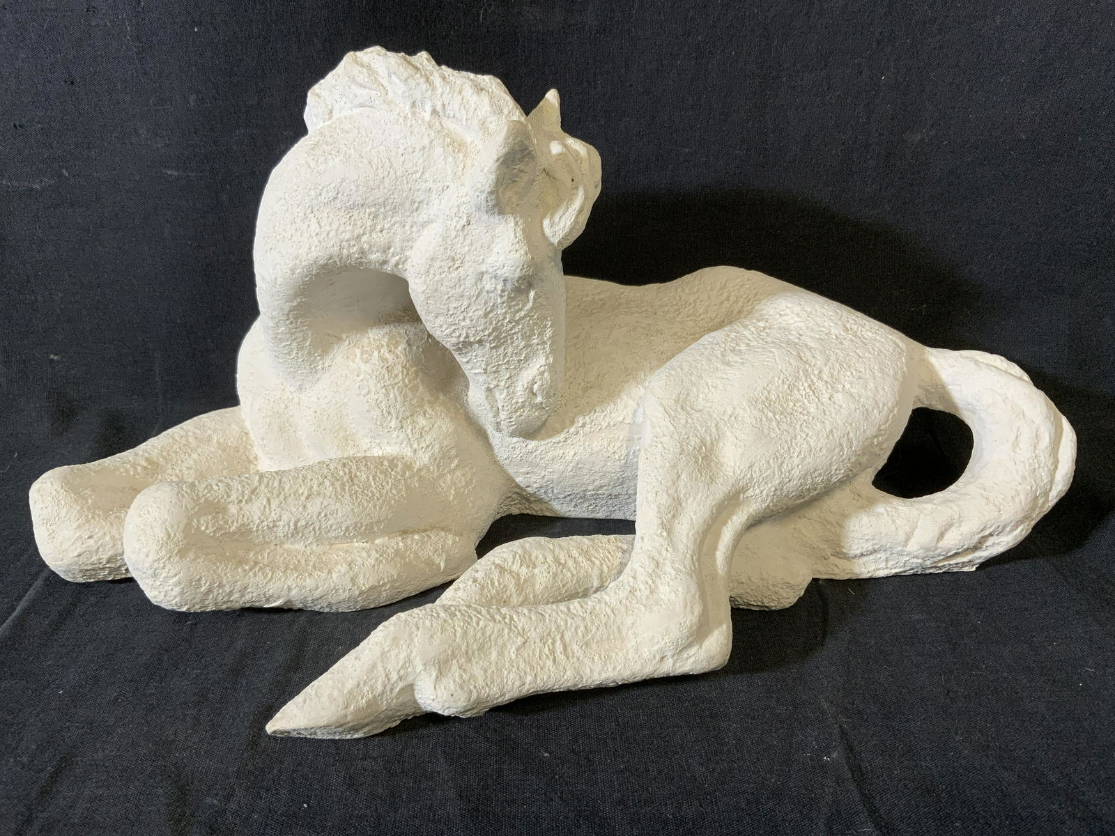 Ceramic Resting Horse Sculpture (1 of 6)