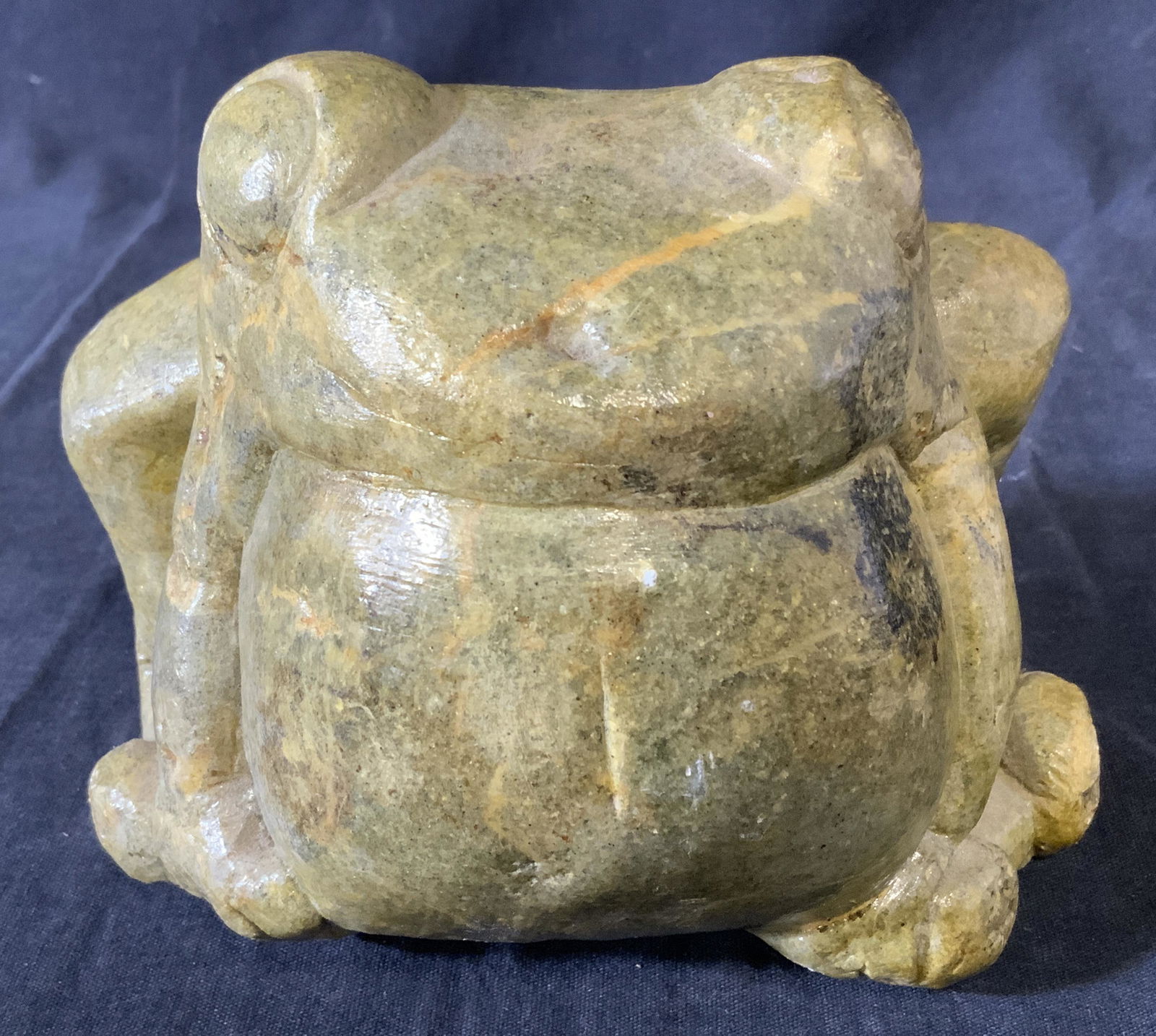 Hand Carved Stone Frog Sculpture (1 of 6)