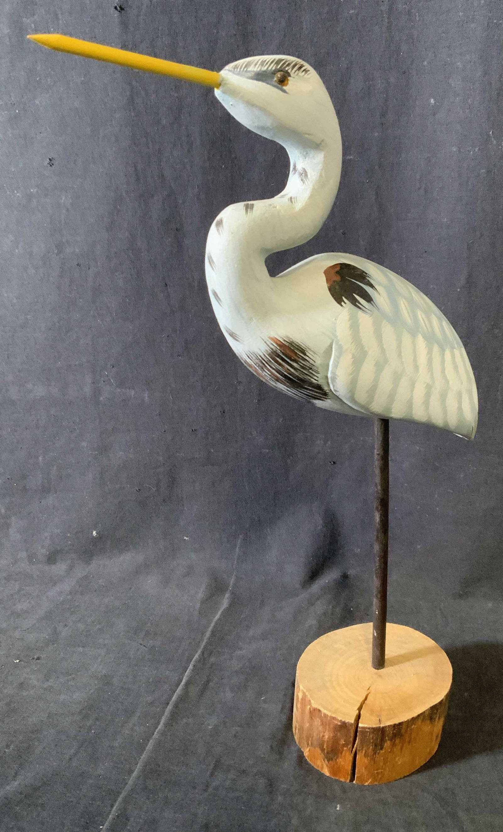 Hand Painted Blue Heron (1 of 8)