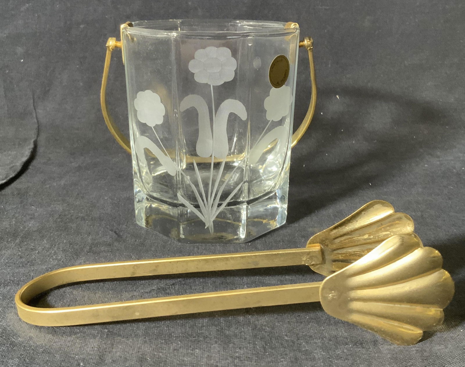 Crystal Sugar Container & Tongs (1 of 8)