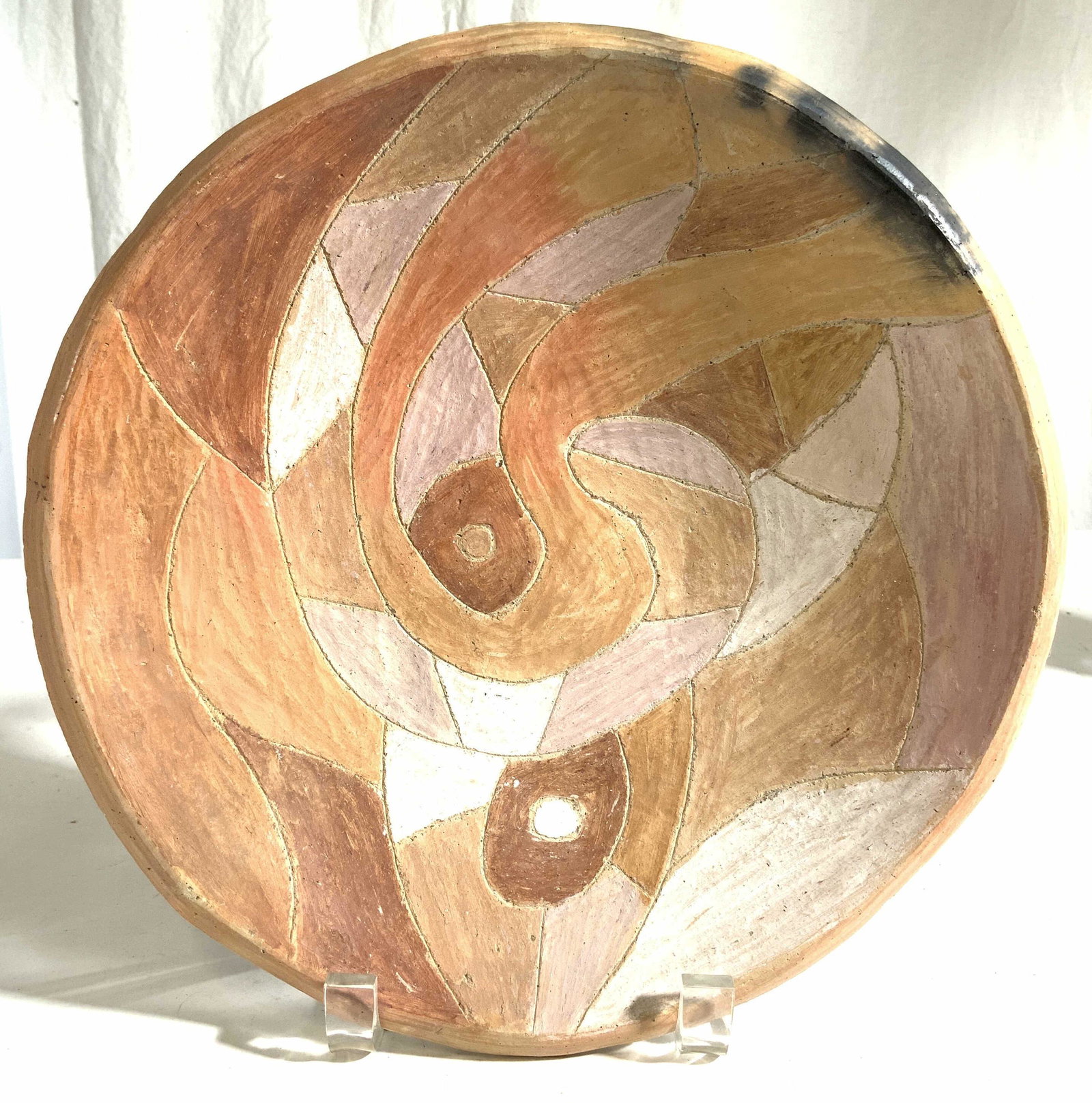 Signed R PARA Handmade Ceramic Plate (1 of 7)