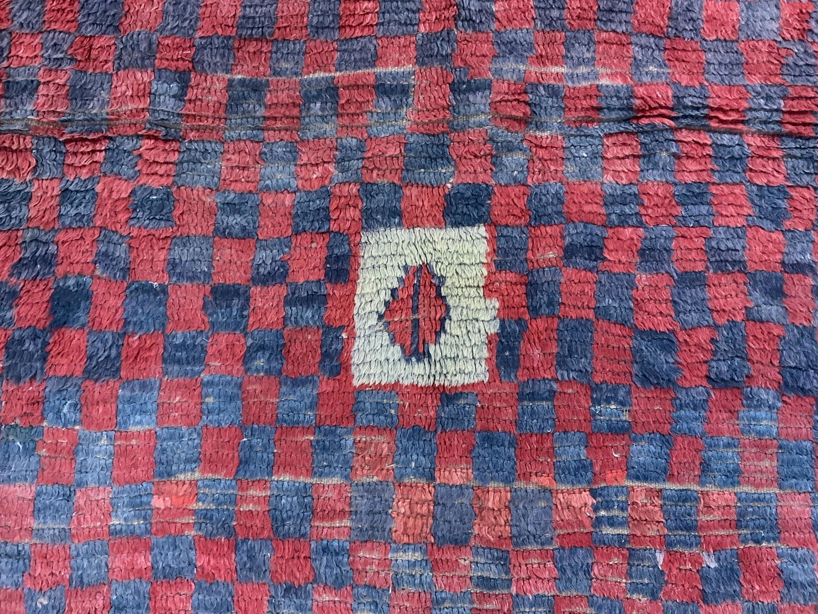 Vintage Hand Made Wool Moroccan Carpet (1 of 6)