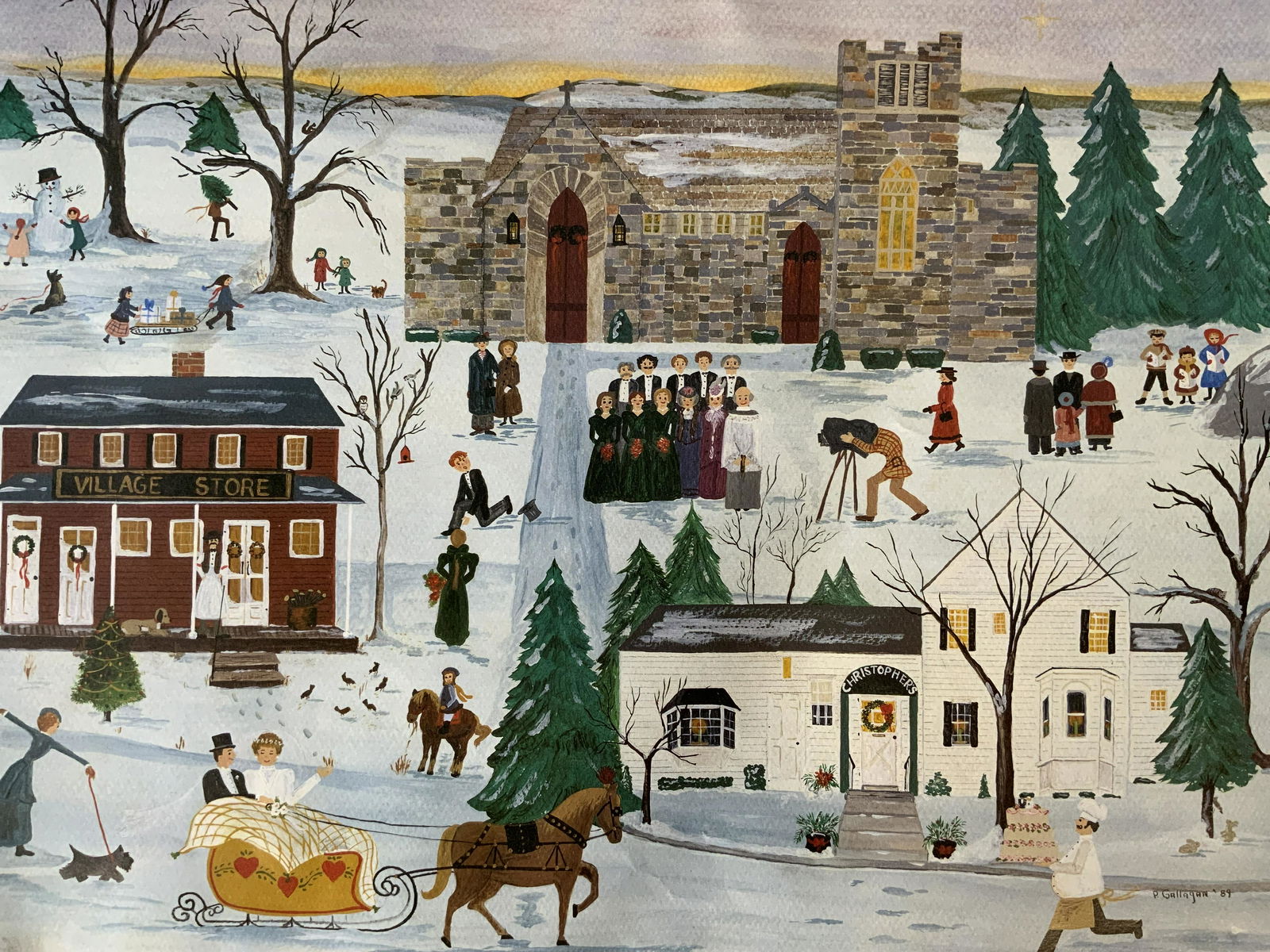 PATRICIA GALLAGAN Signed Offset Lithograph (1 of 7)