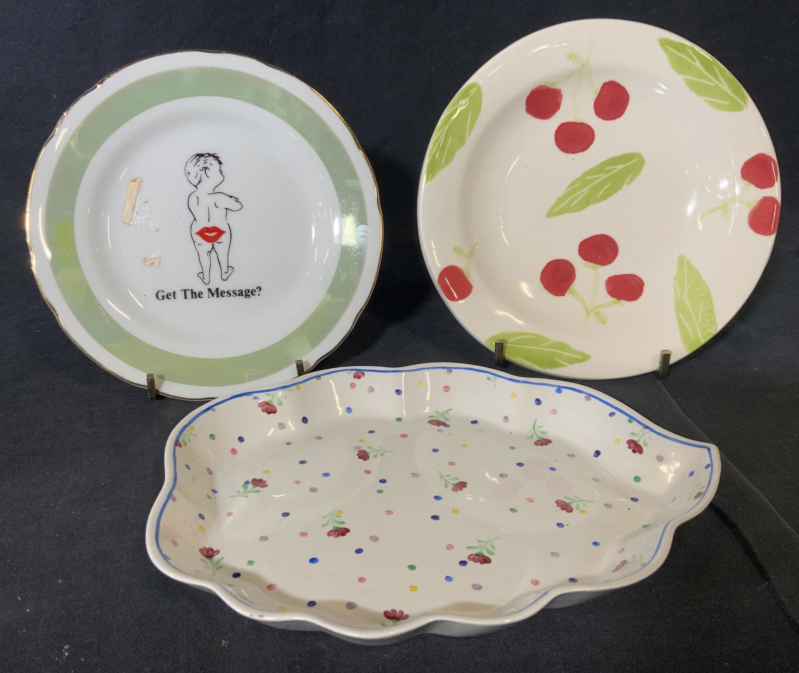 Group Lot 3 Ceramic Plates (1 of 7)