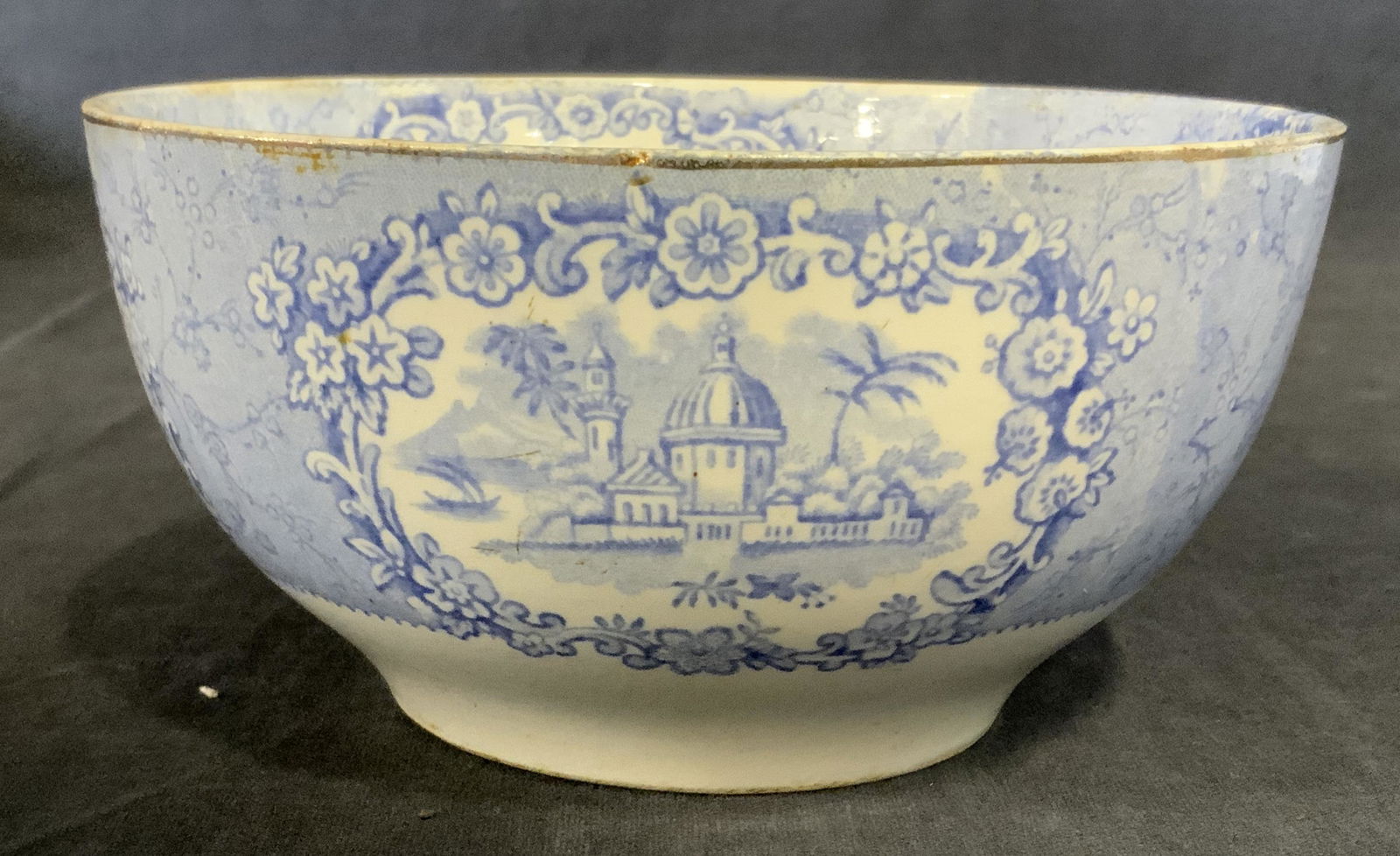 Blue & White Transferware RIDGWAY Bowl (1 of 5)