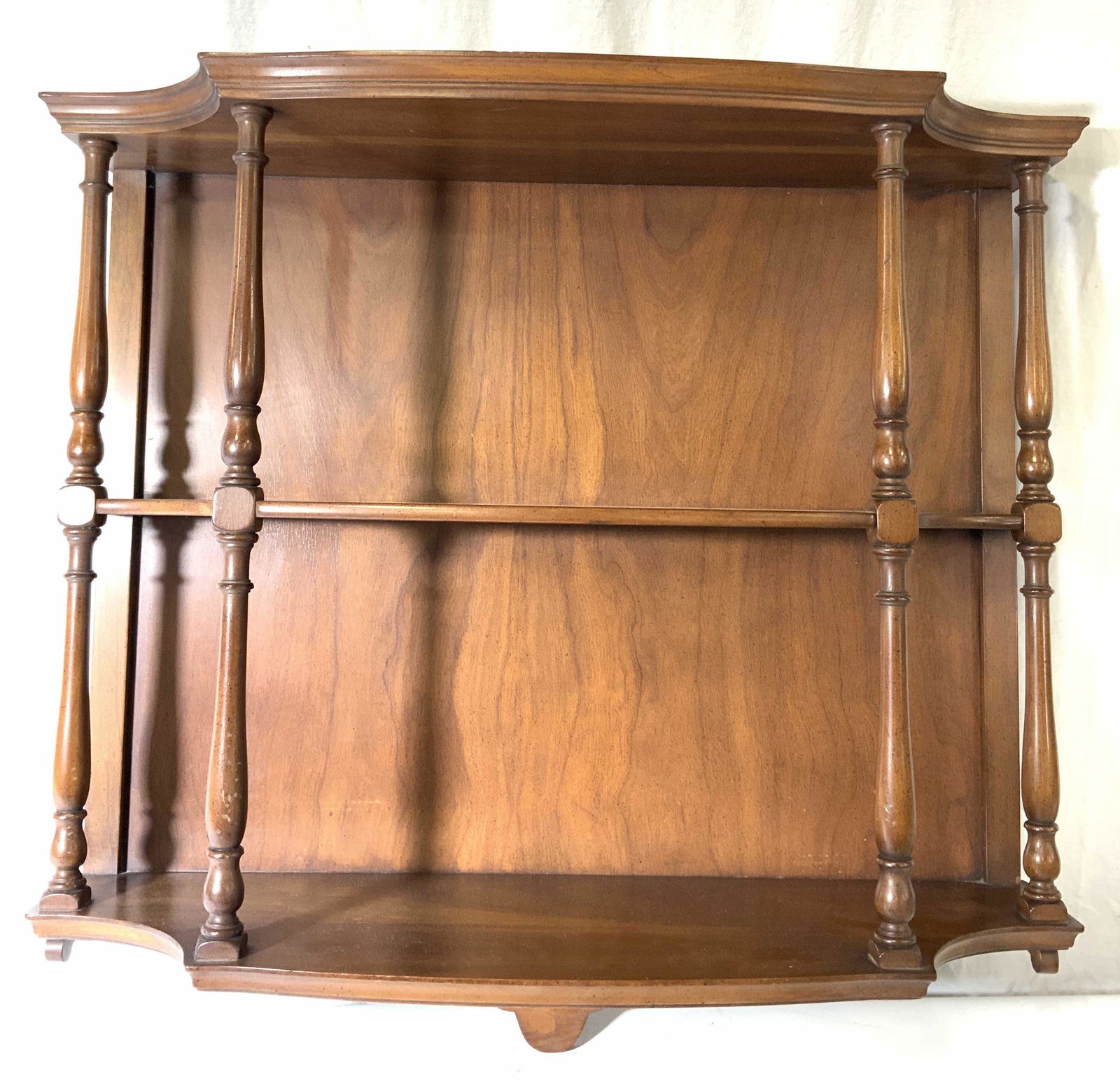 Vintage Carved Wooden Wall Mount Shelf (1 of 7)