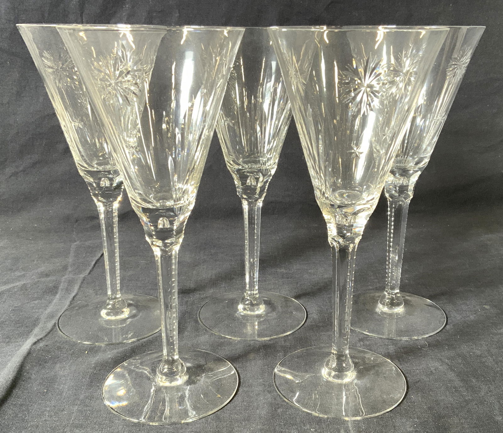 Set 5 Cut Crystal Stemware (1 of 6)