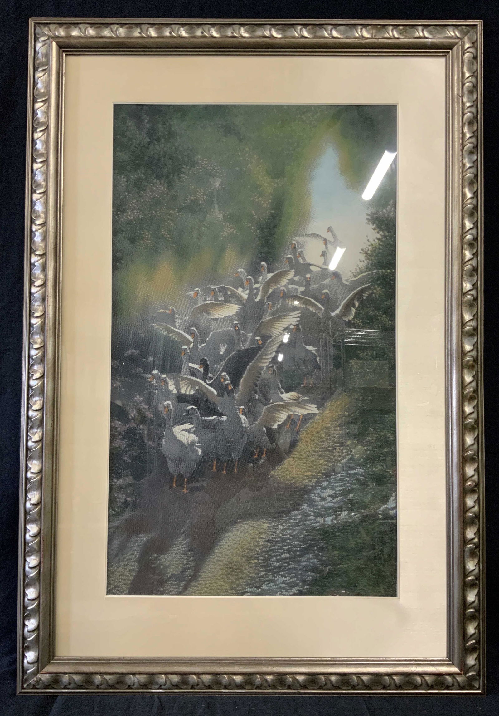 Framed Needlepoint Artwork of Geese (1 of 7)