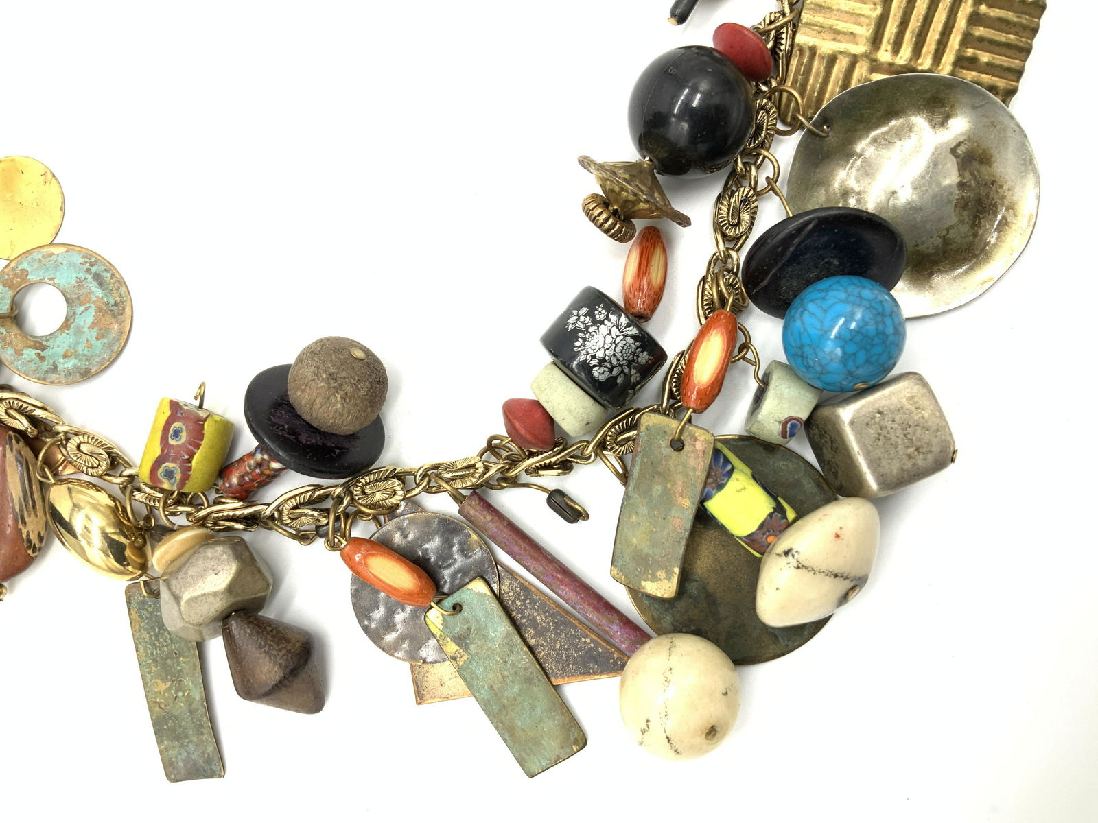 Multi Charm Statement Chain Necklace (1 of 7)