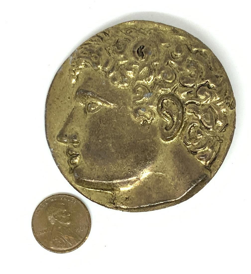 Gilded Metal Roman Style Coin Accessory, Jewelry (1 of 5)