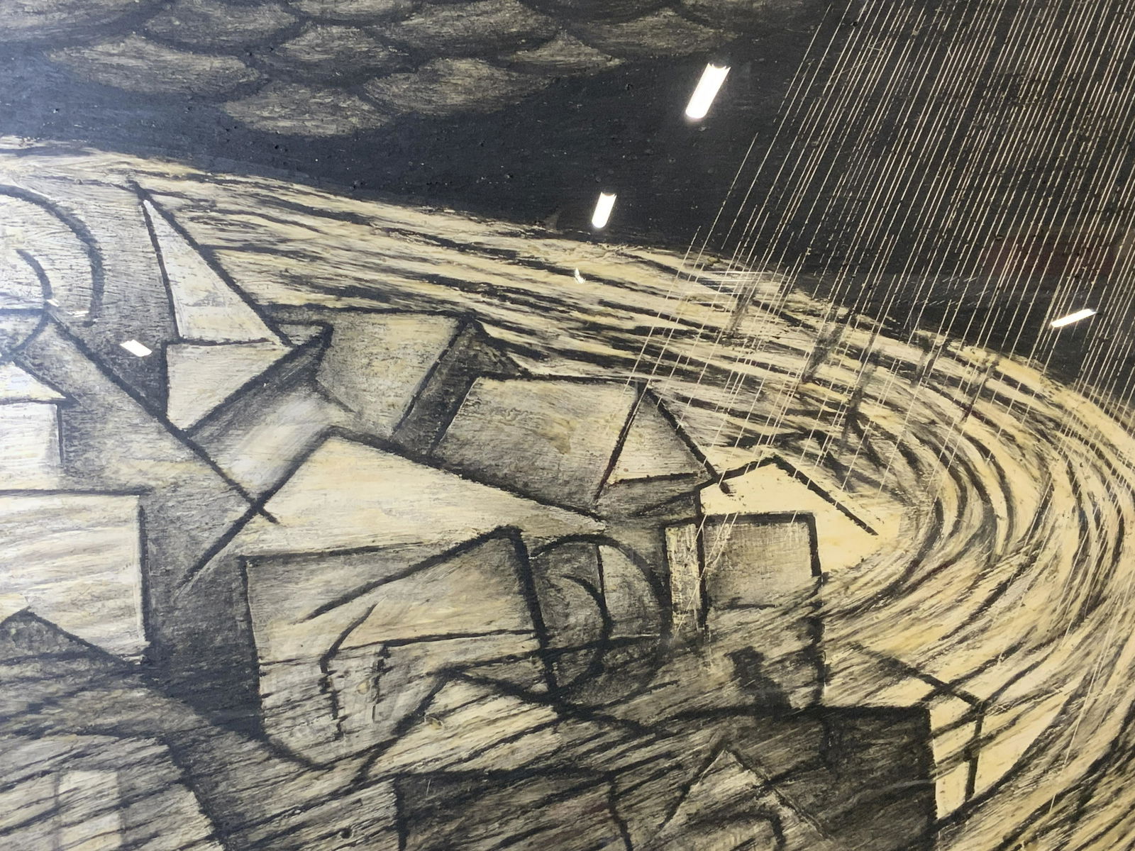 Signed Abstract Oil Pastel on Heavy Weight Paper (1 of 9)