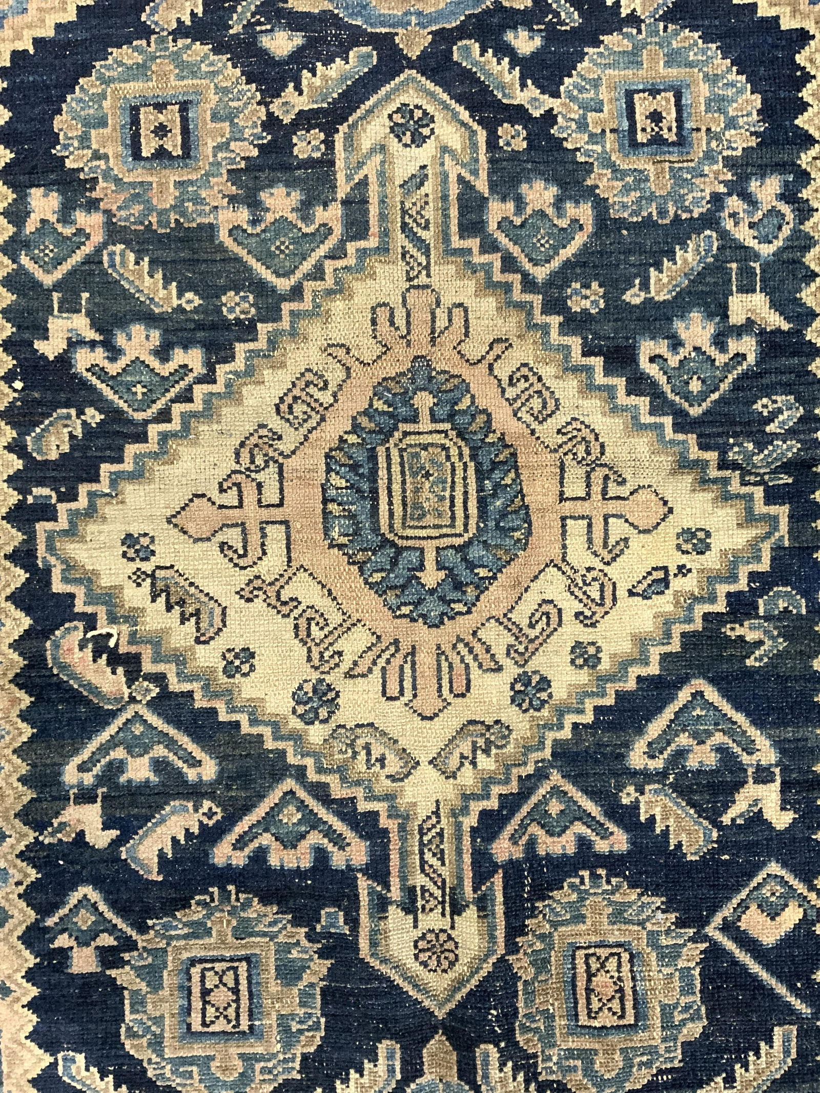 Antique Handmade Wool Area Rug (1 of 9)