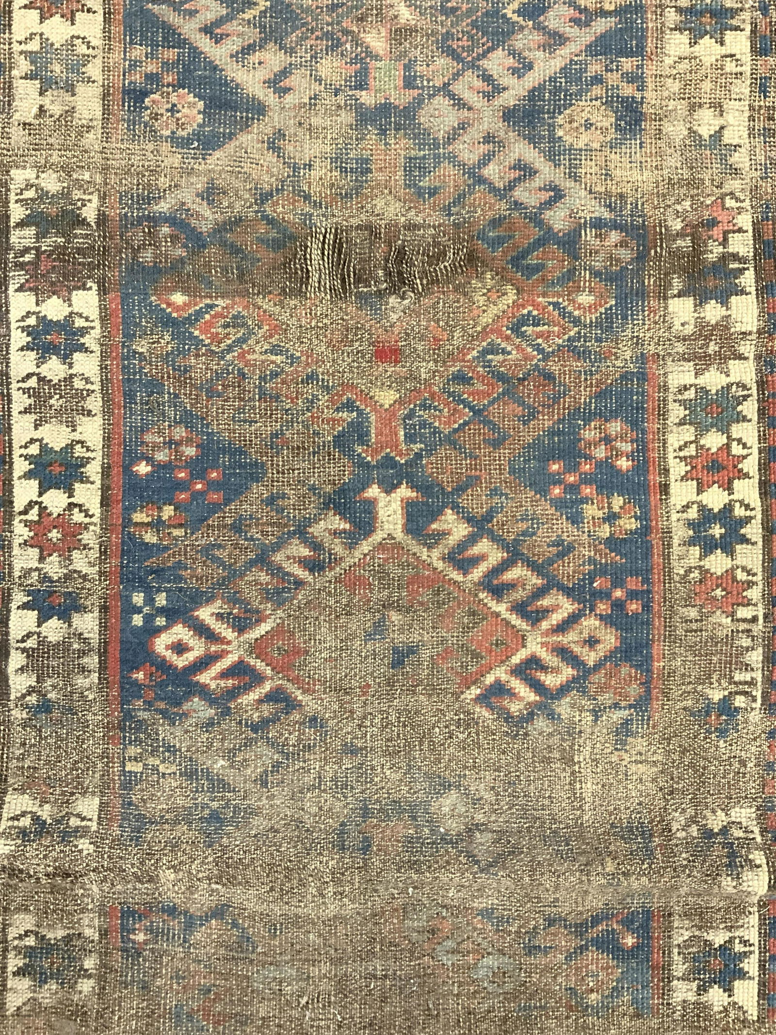 Antique Handmade Kazak Wool Rug (1 of 9)
