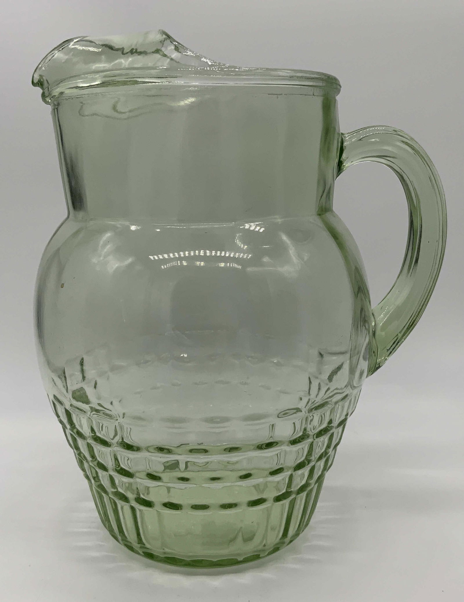 Green Depression Glass Pitcher (1 of 8)