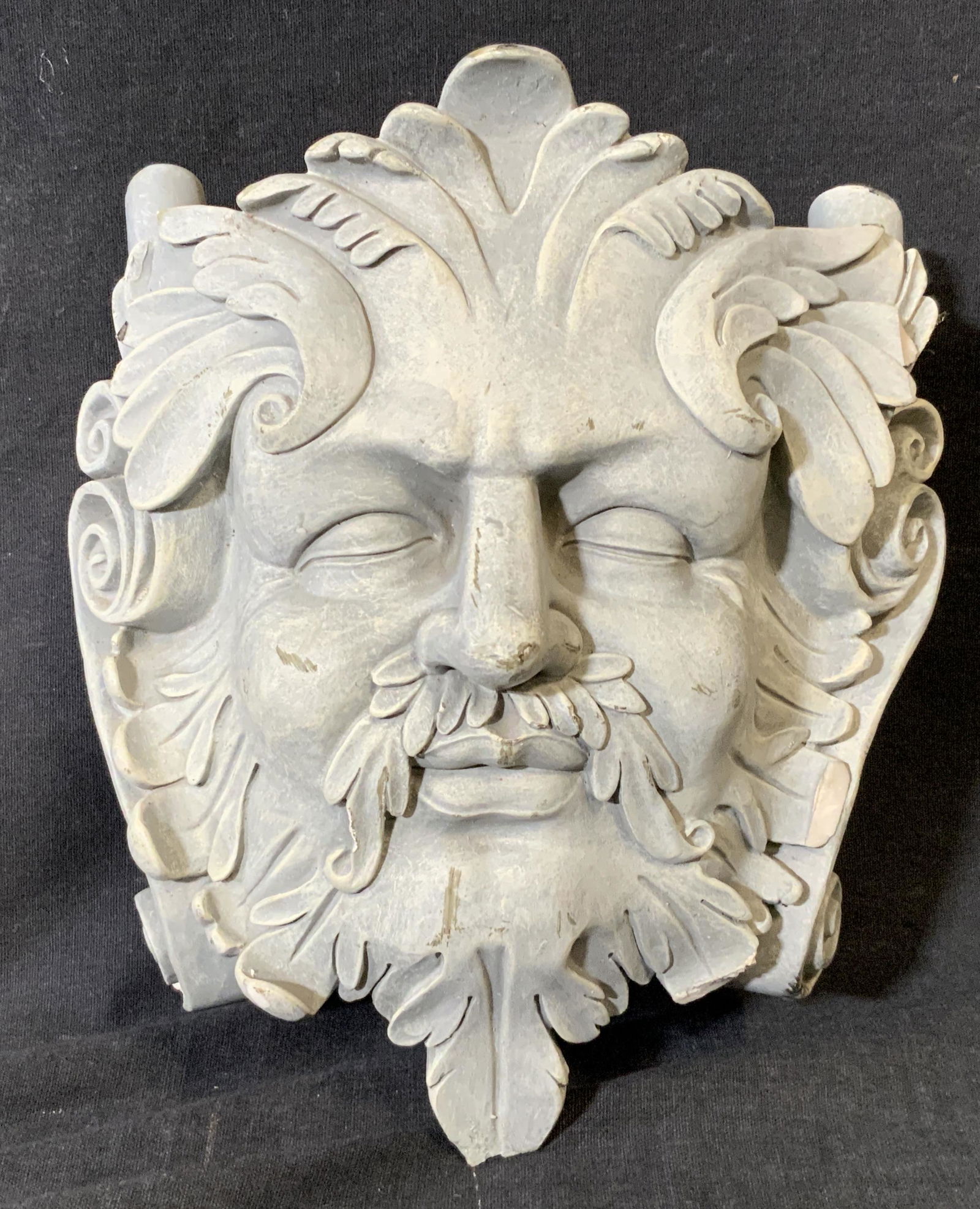 Plaster Wall Planter W Mythical Portrait (1 of 7)