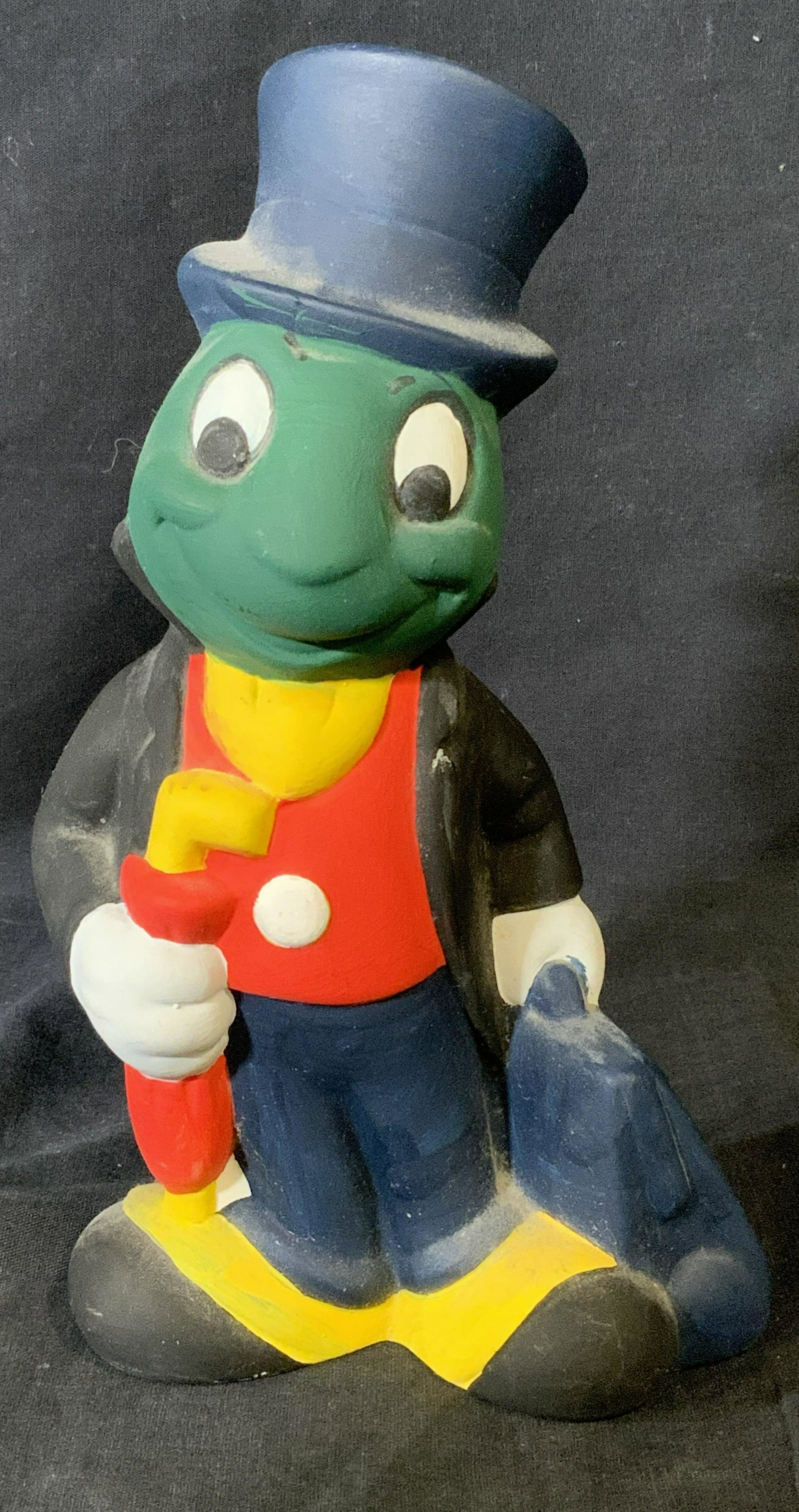 Painted Ceramic Jimeny Cricket Statuette (1 of 8)