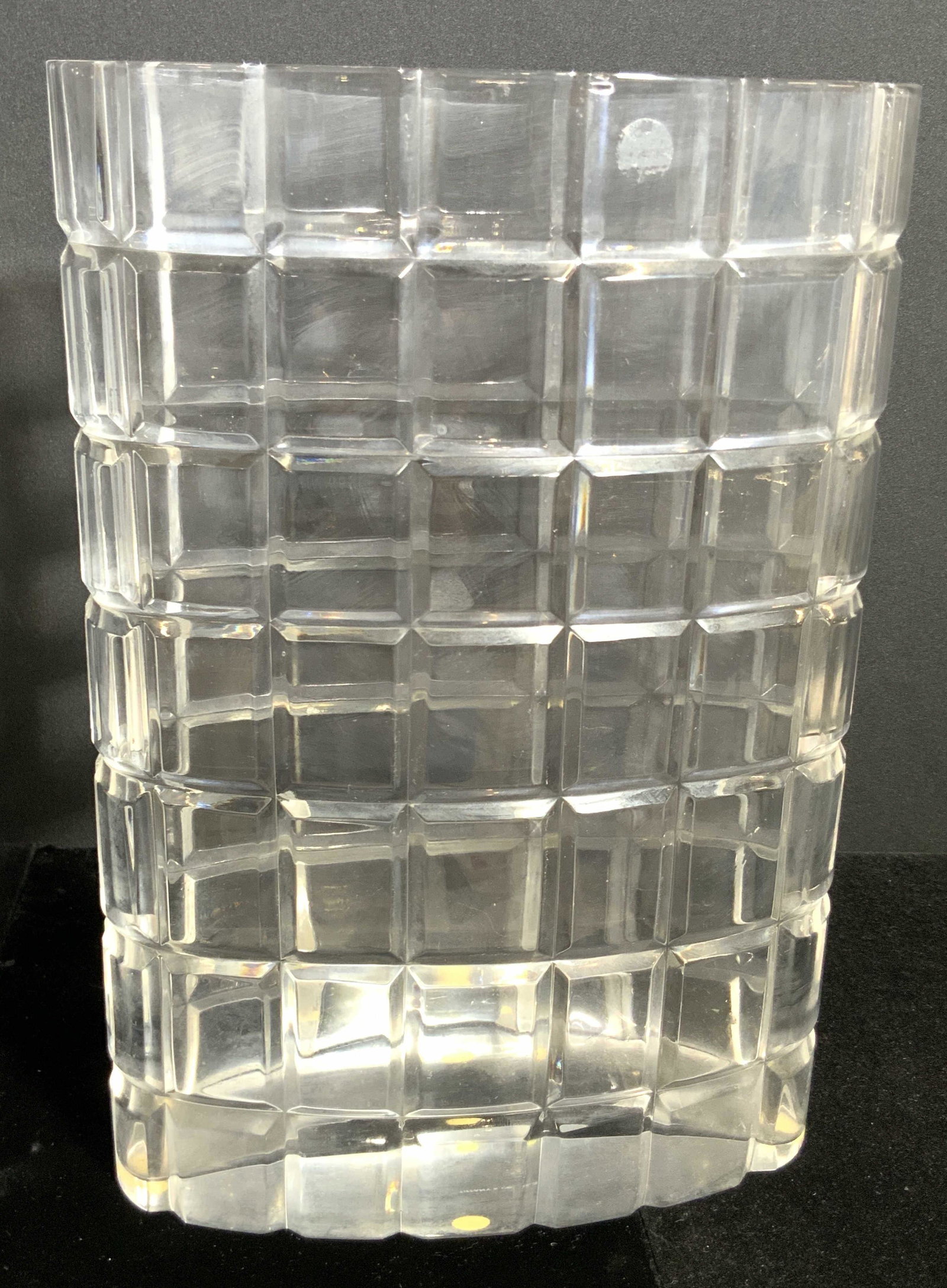 TIFFANY & CO. Signed Oversized Crystal Table Vase (1 of 9)