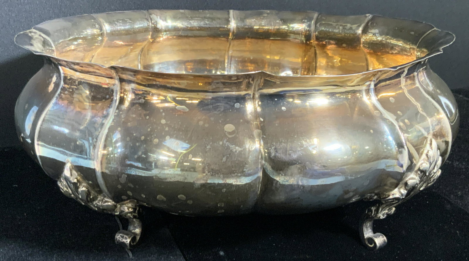 Vntg Victorian Style Silver Footed Serving Vessel (1 of 9)