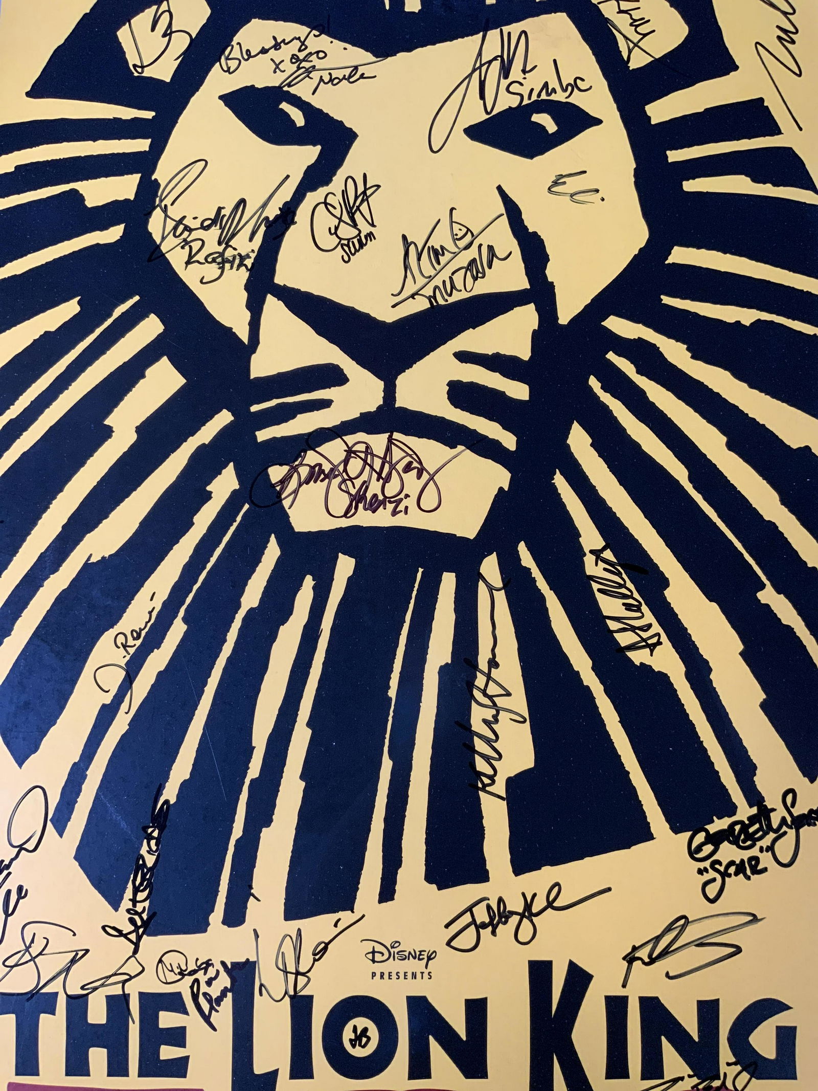 Signed The Lion King Poster (1 of 7)