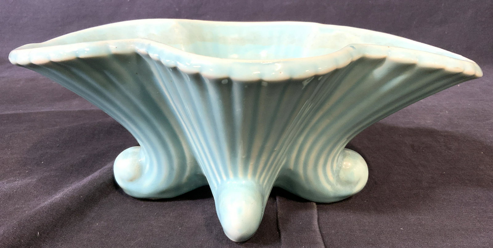 Footed Porcelain Ceramic Centerpiece Bowl Vessel (1 of 8)