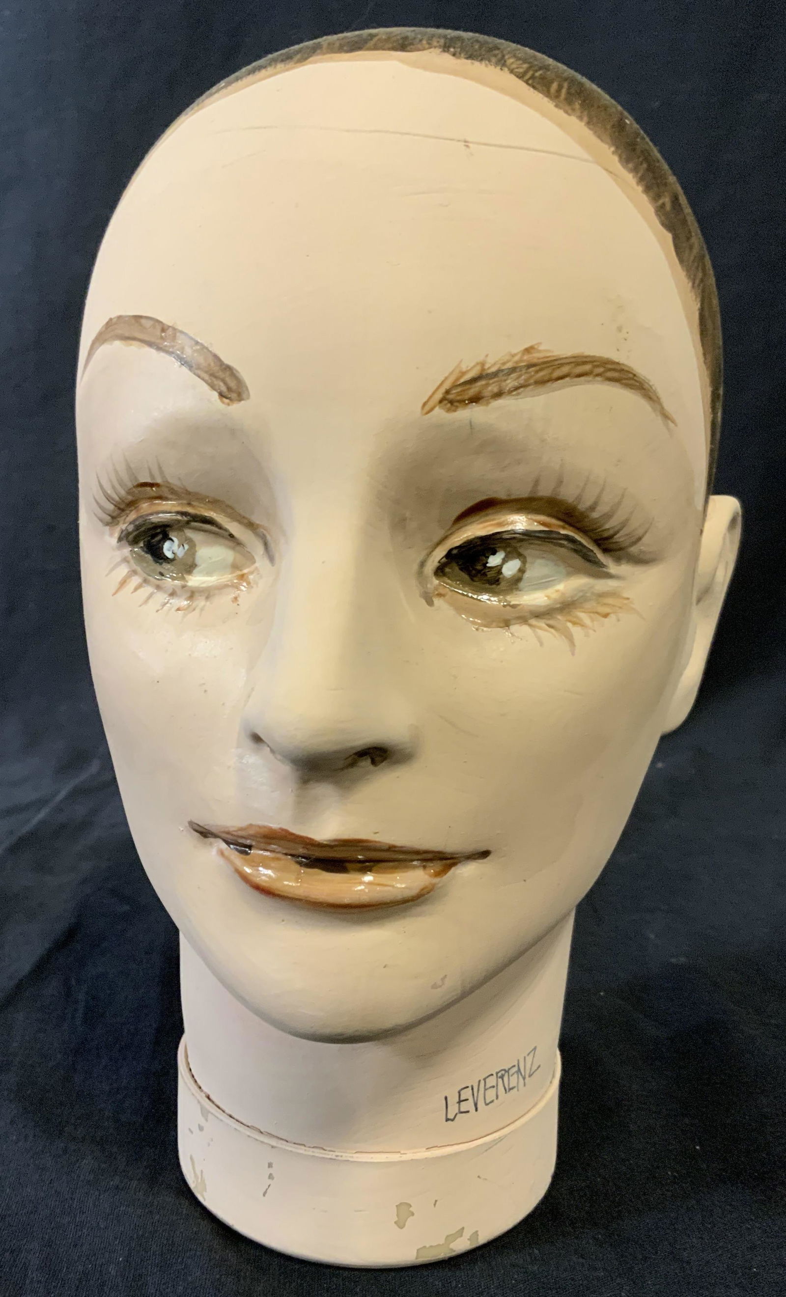 LEVERENZ Signed Hand Painted Mannequin Wig Stand (1 of 6)