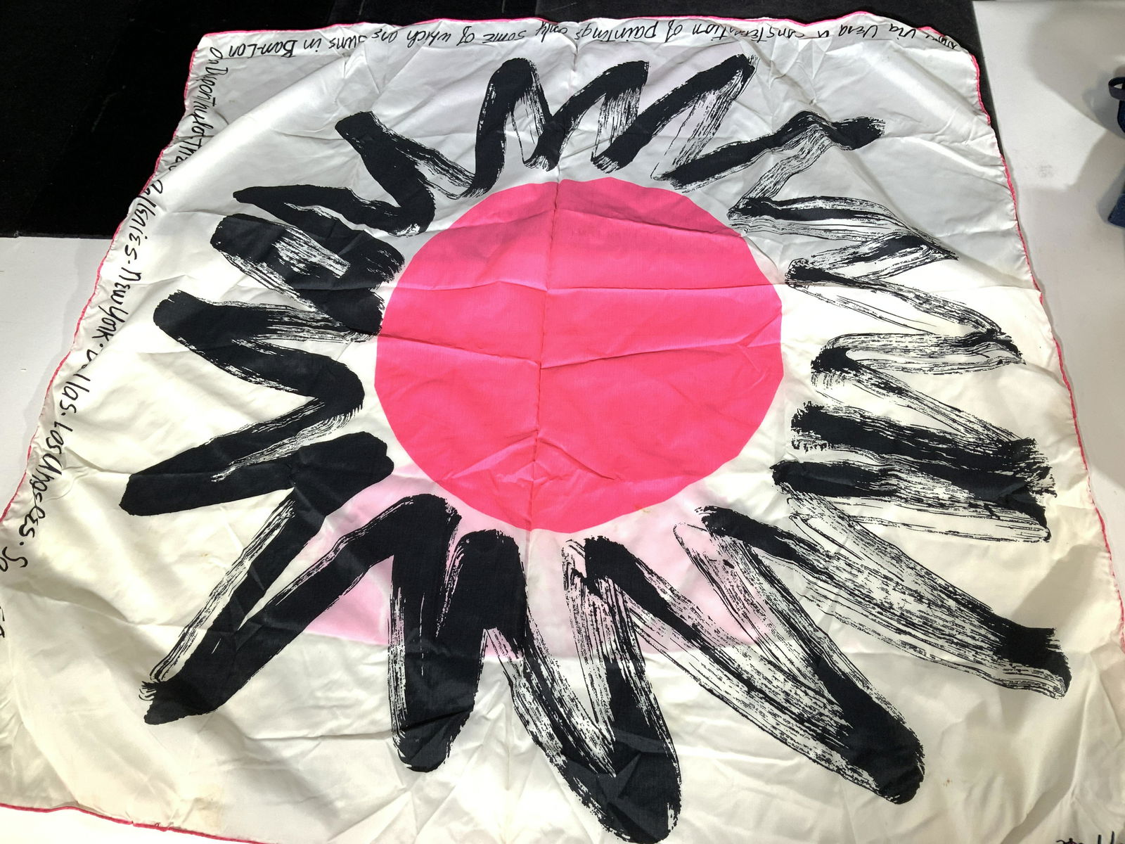 VERA Vntg Pop Art Abstract Nylon Scarf (1 of 8)