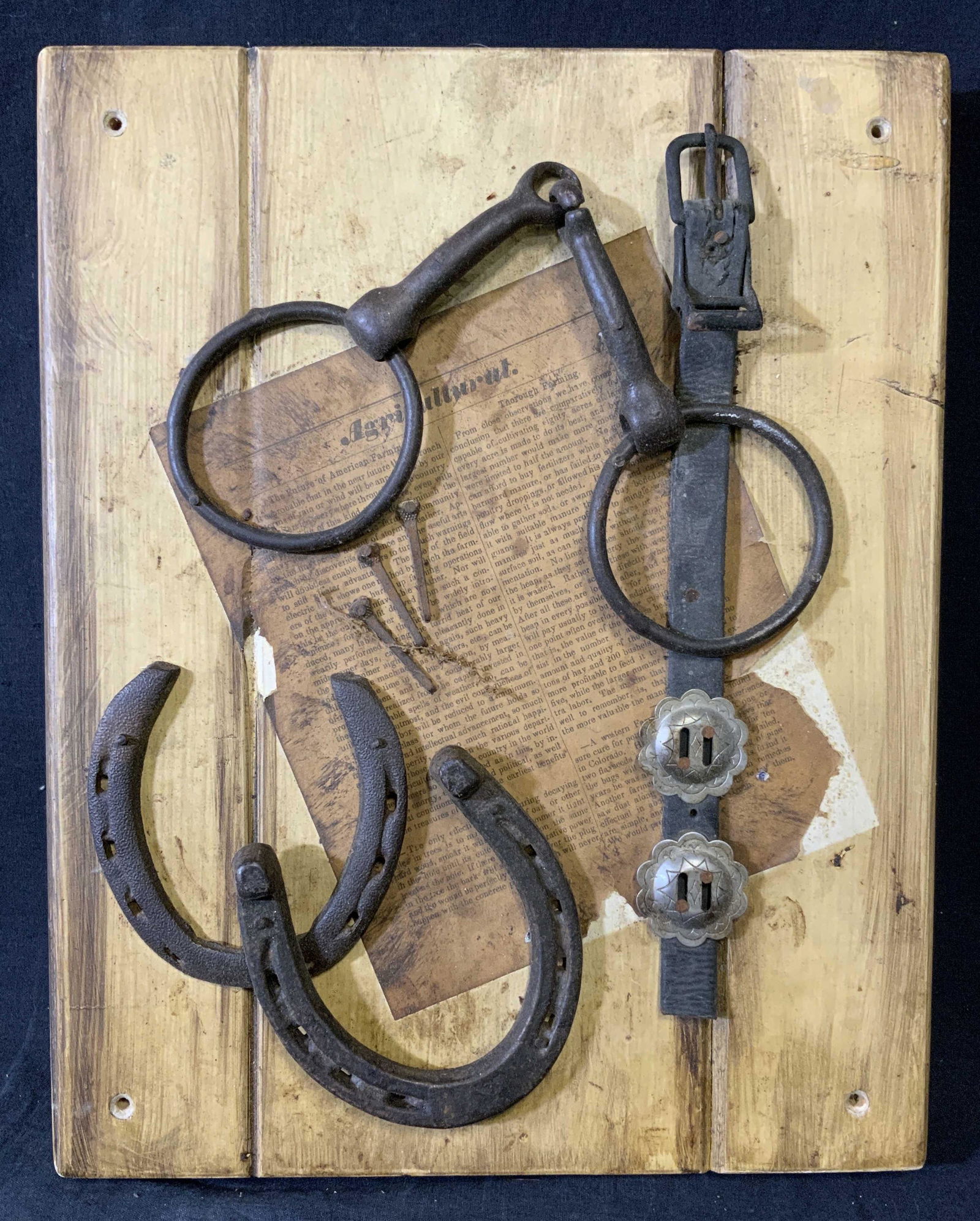 Antique Collage on Wooden Plaques (1 of 6)