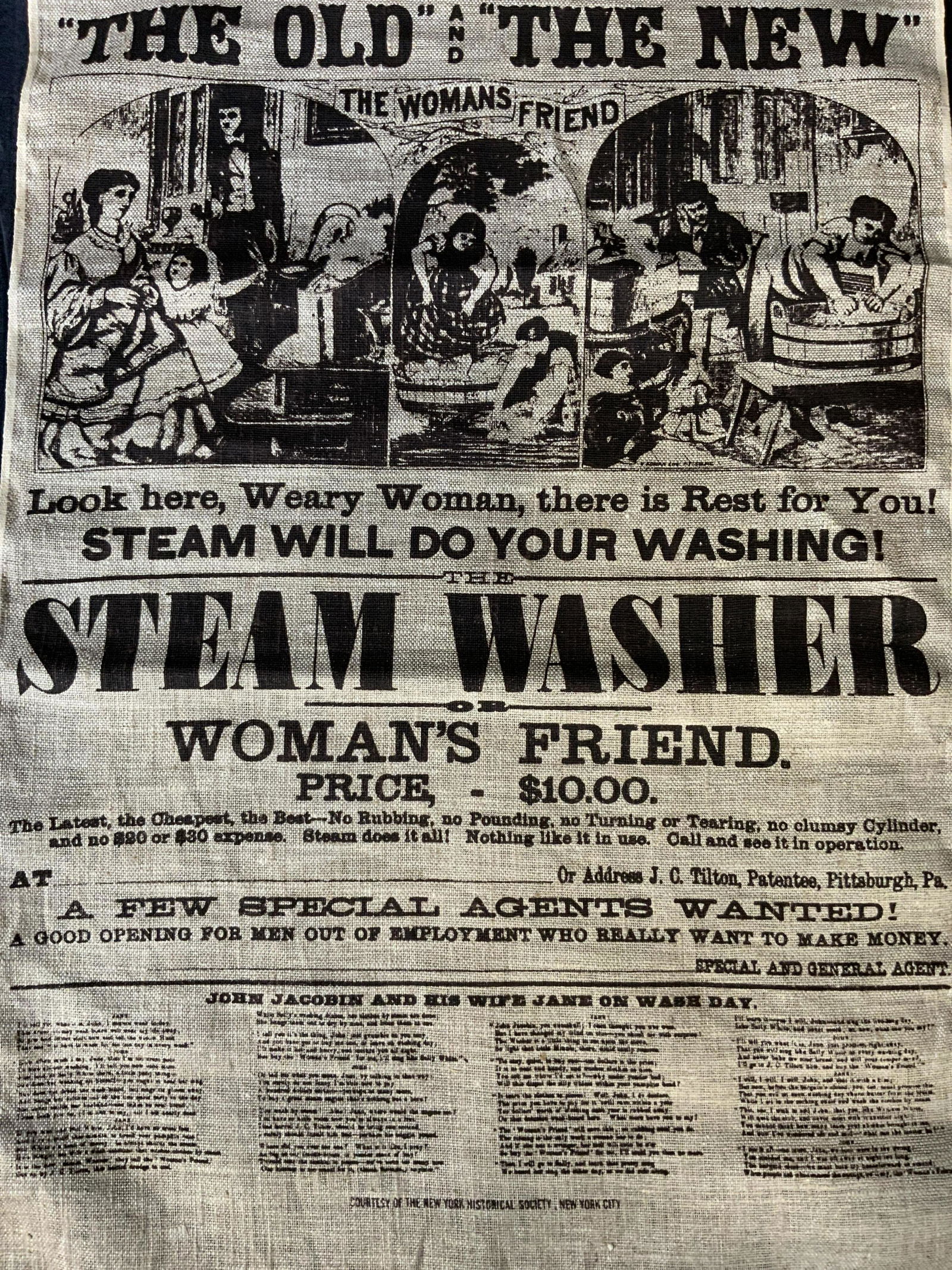 Vintage The Steam Washer Banner (1 of 6)