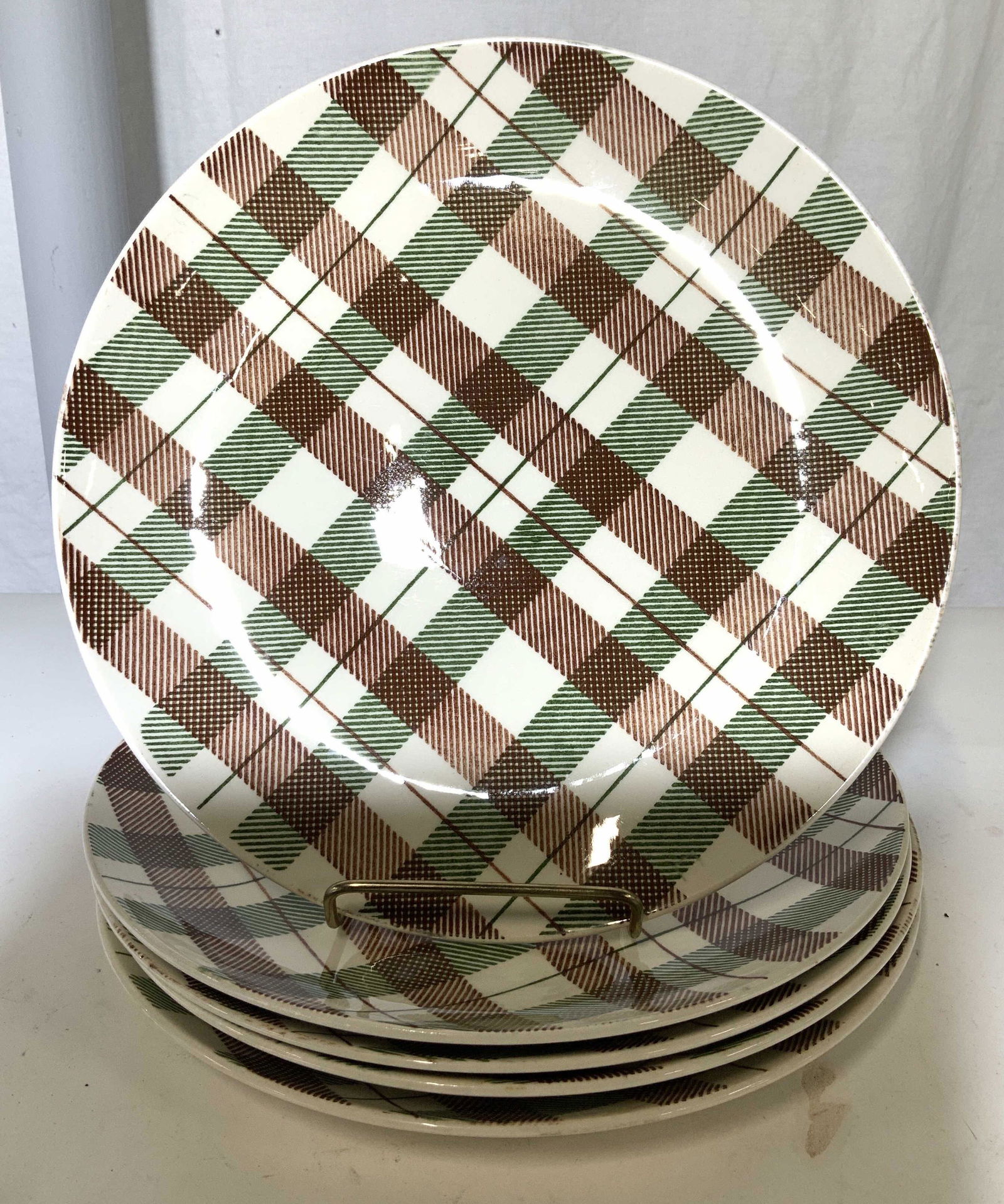 Dura Print Homer Laughlin Set 5 Ceramic Plates (1 of 5)